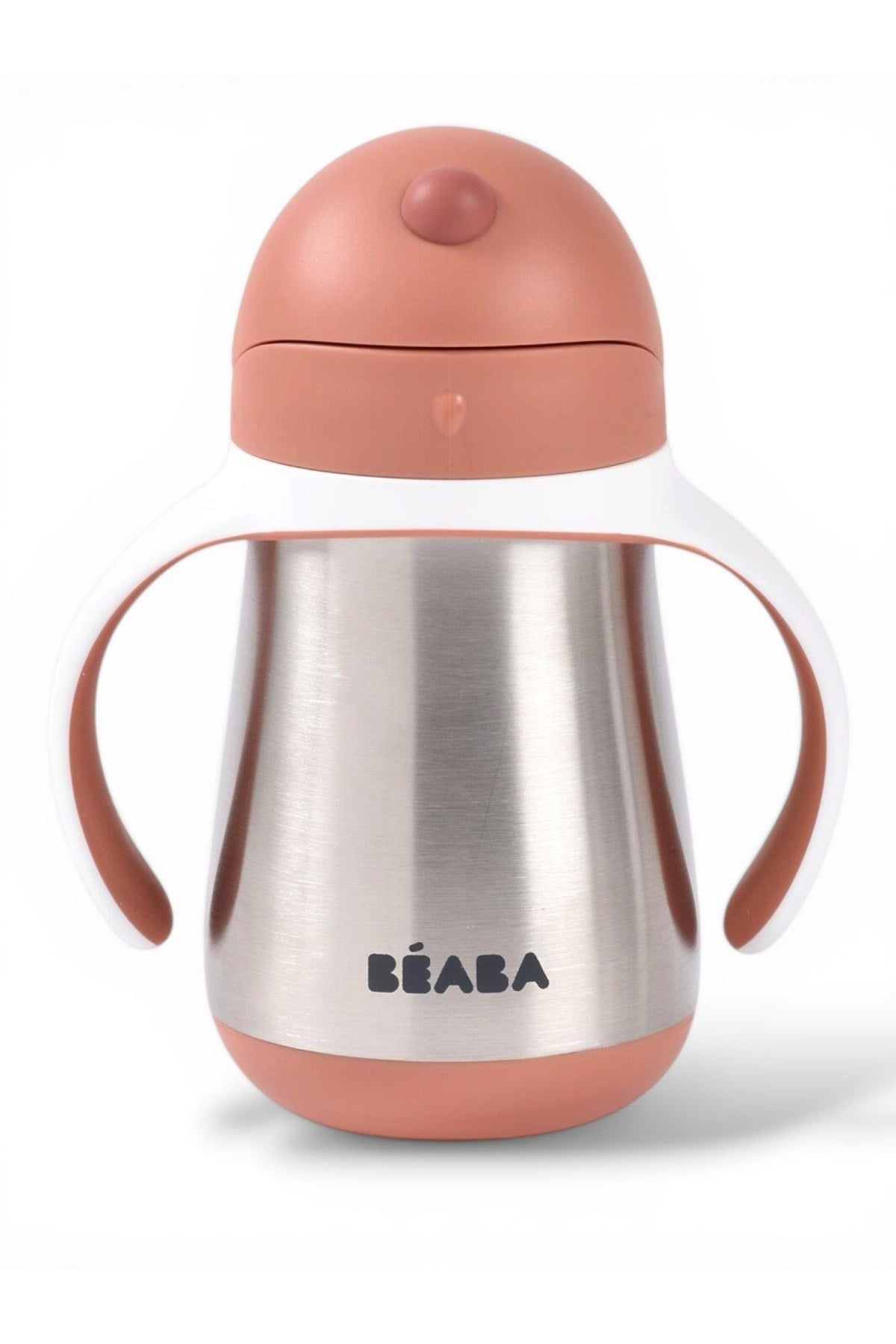 Beaba / 250 ml Çelik Pipetli Suluk Terracotta