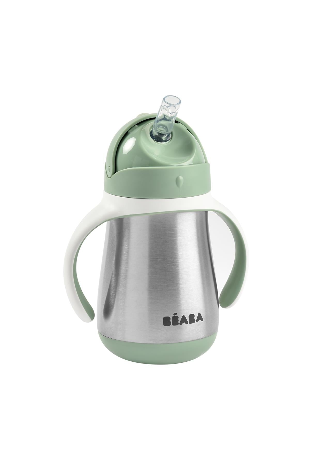 Beaba / 250 ml Çelik Pipetli Suluk Yeşil