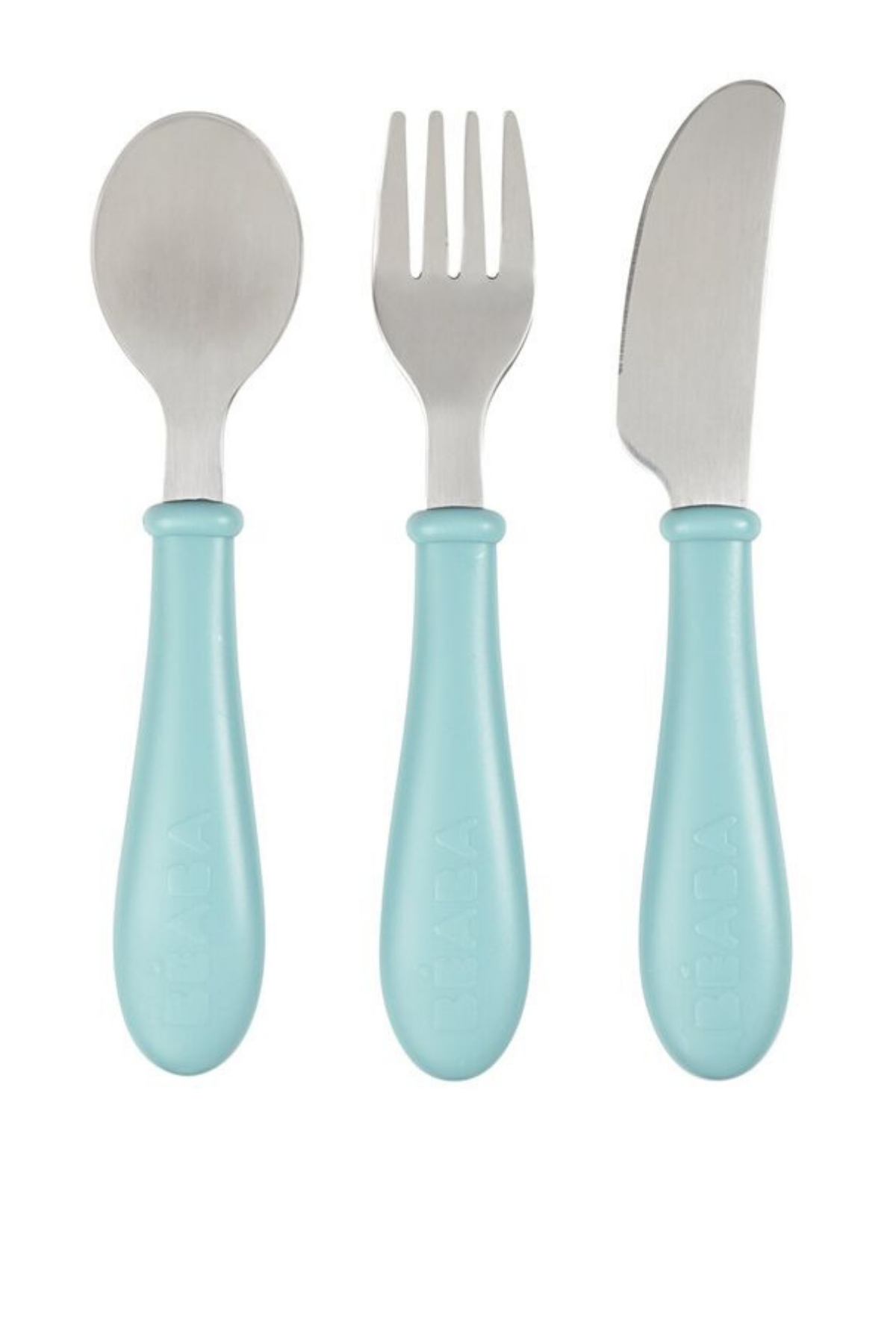 Beaba / Paslanmaz Çelik Çatal Bıçak Kaşık Seti, Airy Green Yeşil