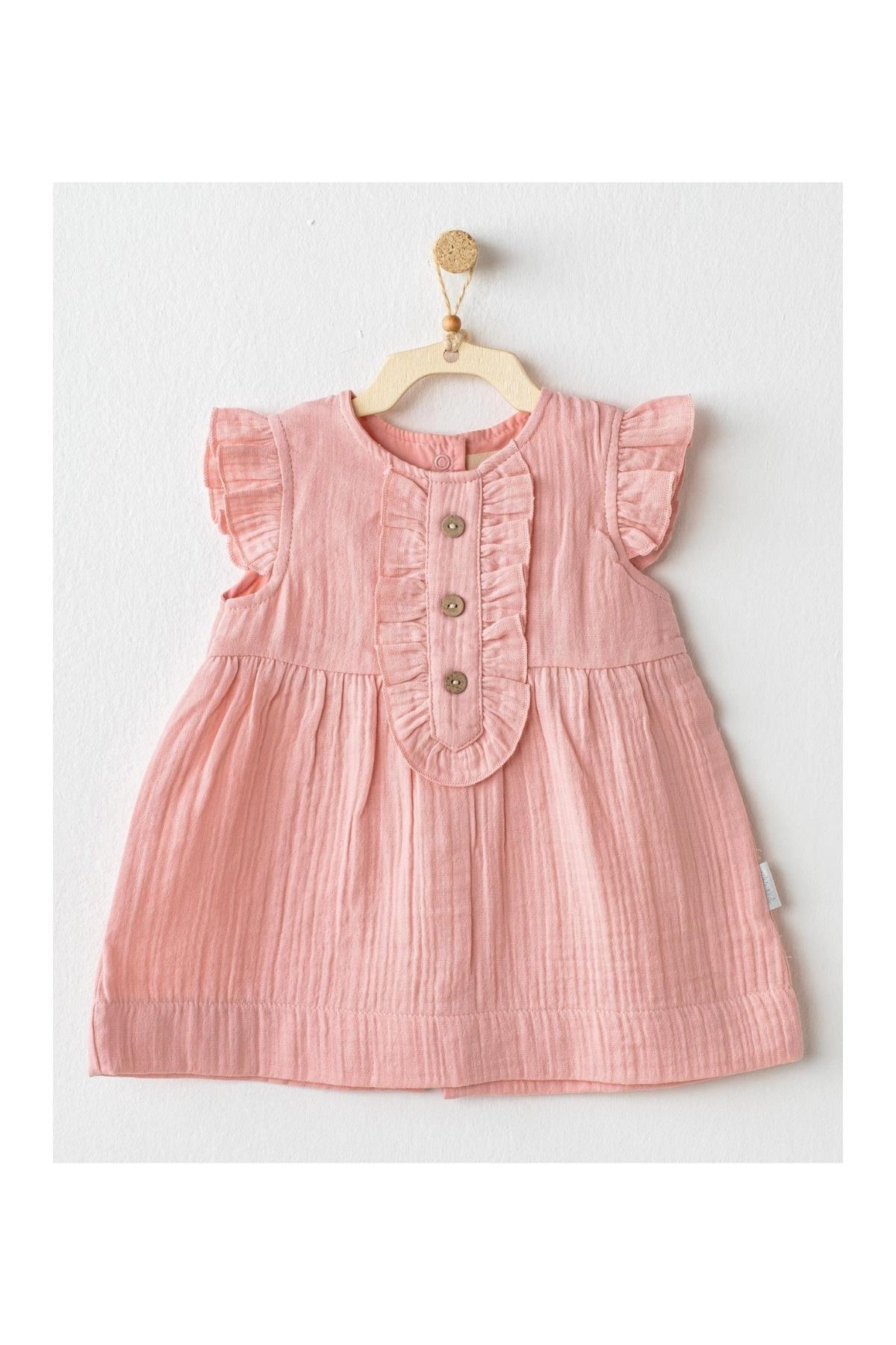 BEBEK ELBİSE DRESS  LOVE HOLIDAYS Pembe
