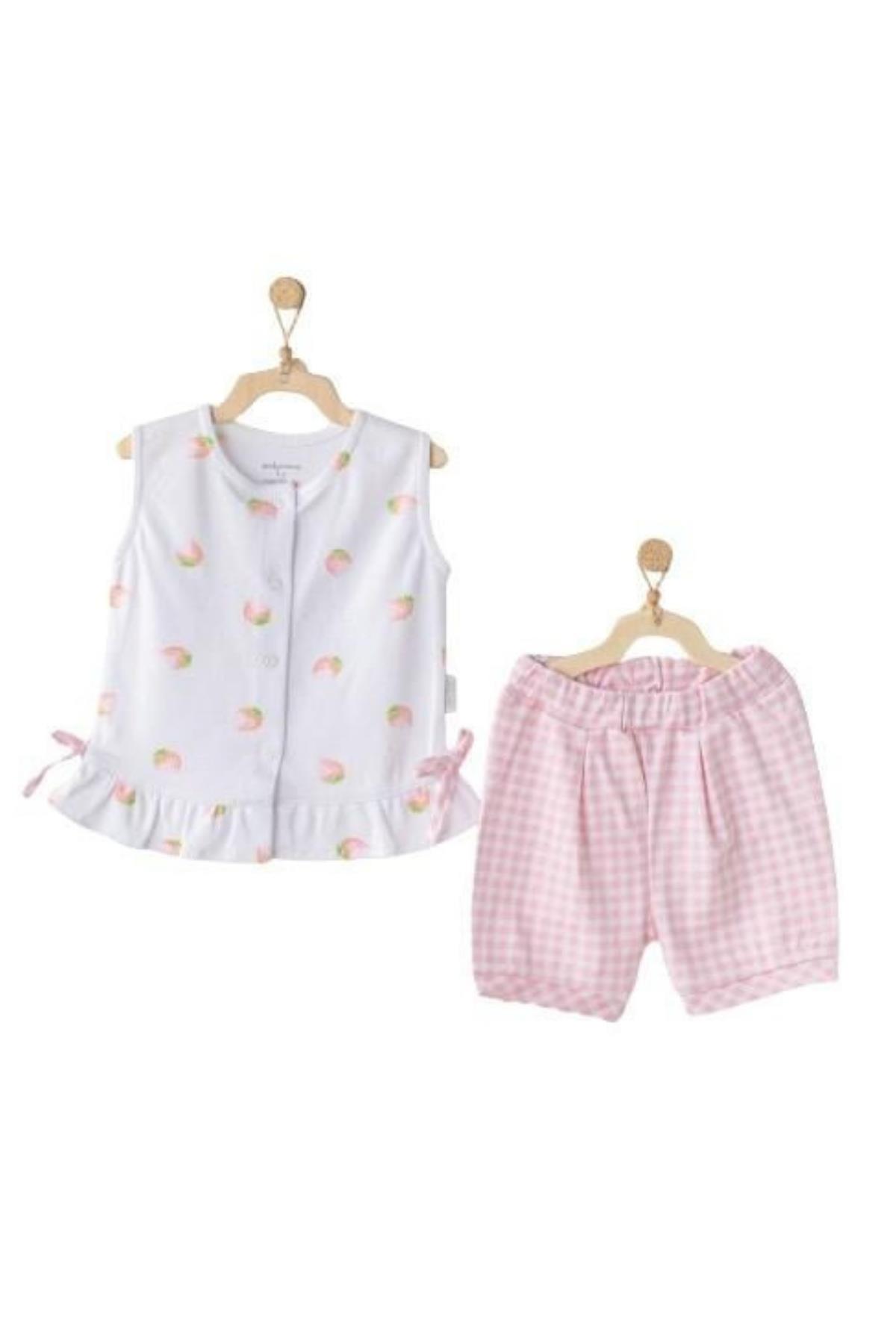 BEBEK TAKIM 2 PCS SET WATERMELON&STRAWBERRY Beyaz