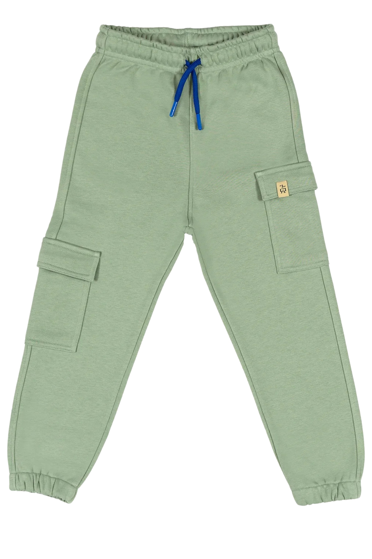 Beetlebeez / Çocuk Mint Kargo Jogger Eşofman Altı - Saks Kordonlu Mint