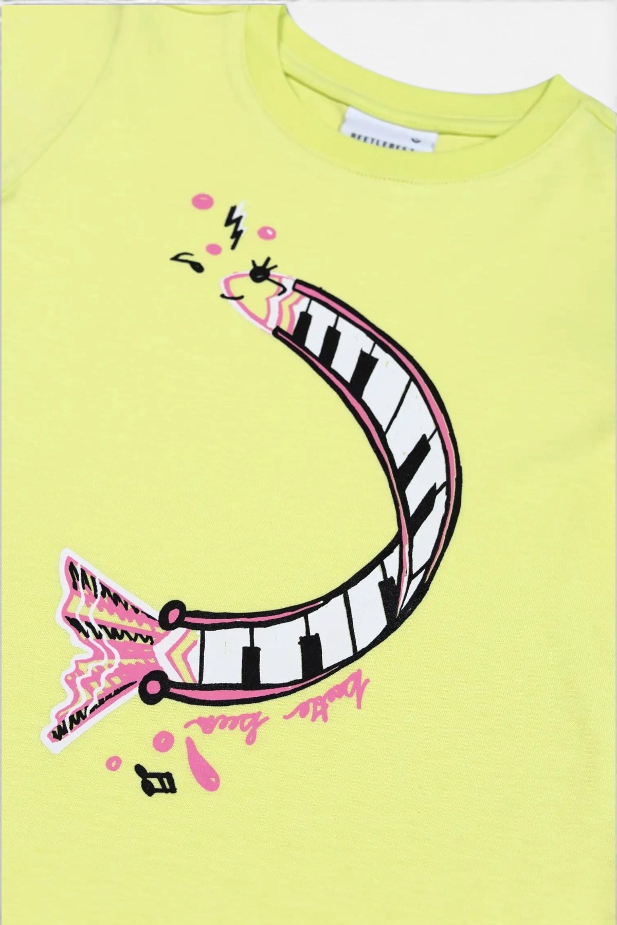 Beetlebeez / Piano Fish Dress_Pink Çok Renkli