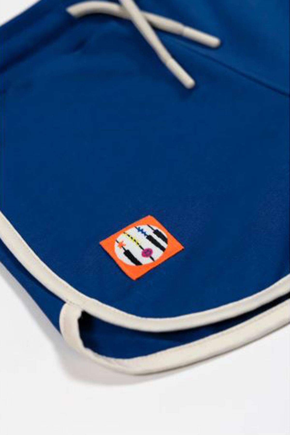 Beetlebeez / Retro Shorts - Navy Blue with Ecru Trim Çok Renkli