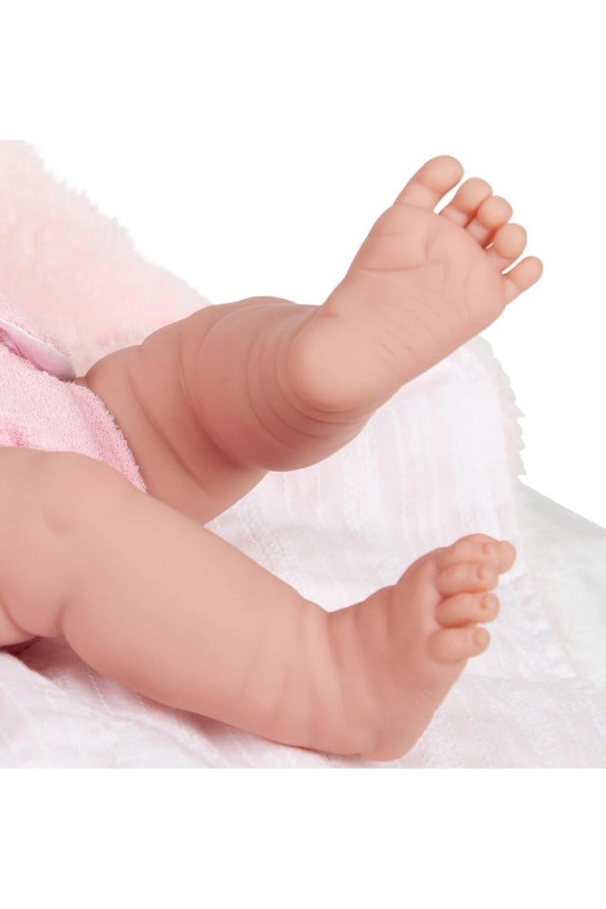 Berenguer Gerçekçi Yenidoğan Oyuncak Kız Bebek 39 cm ve Pembe Ayı Çok Renkli