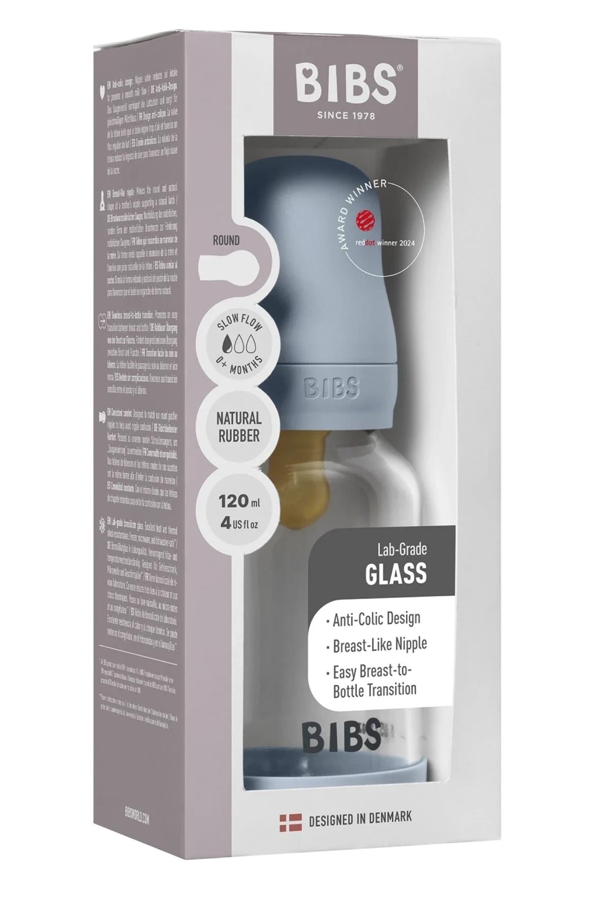 Bibs - Baby Bottle Cam Biberon Seti 120 ml - Baby Blue