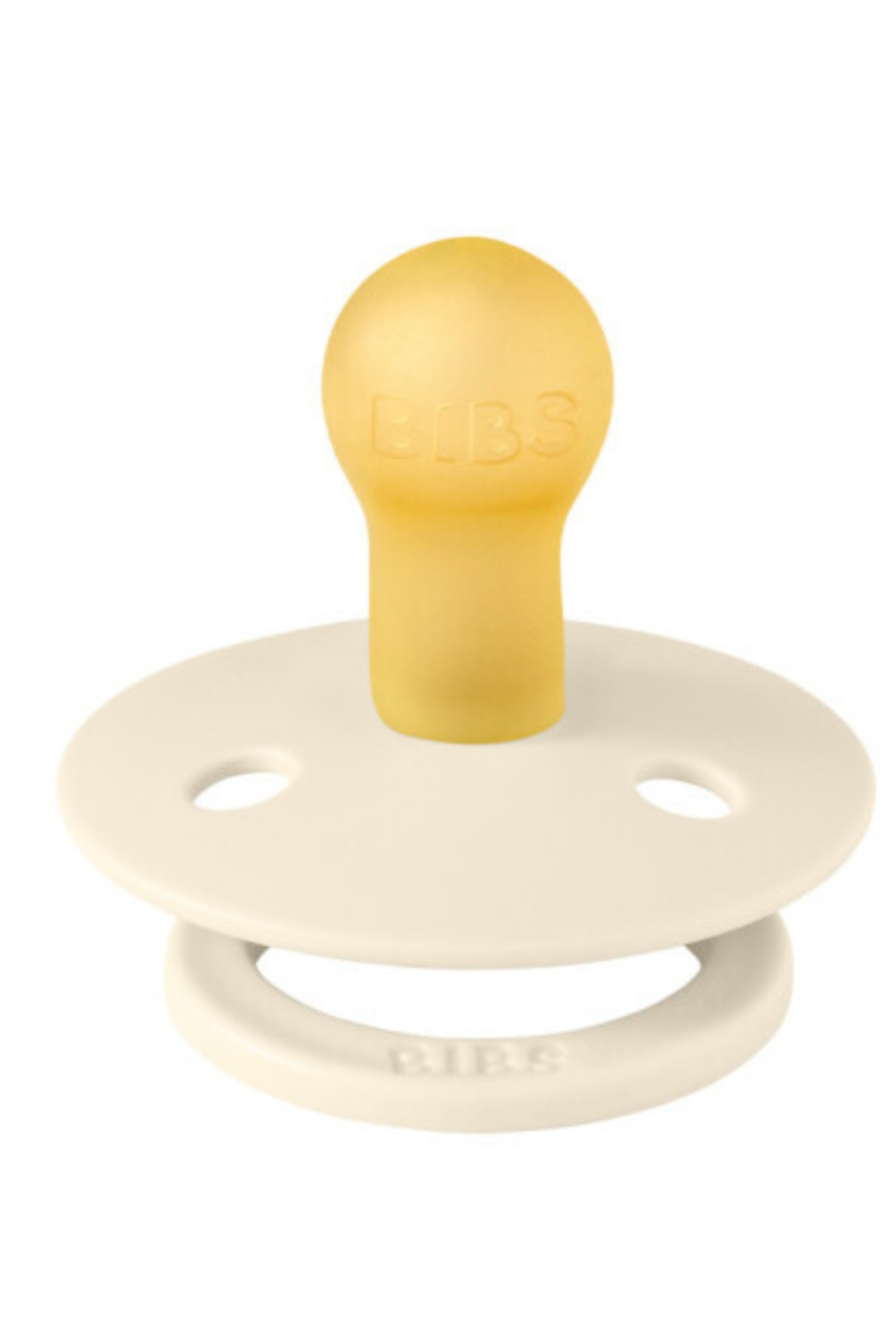 Bibs - Tek Renk / Latex Emzik Ivory