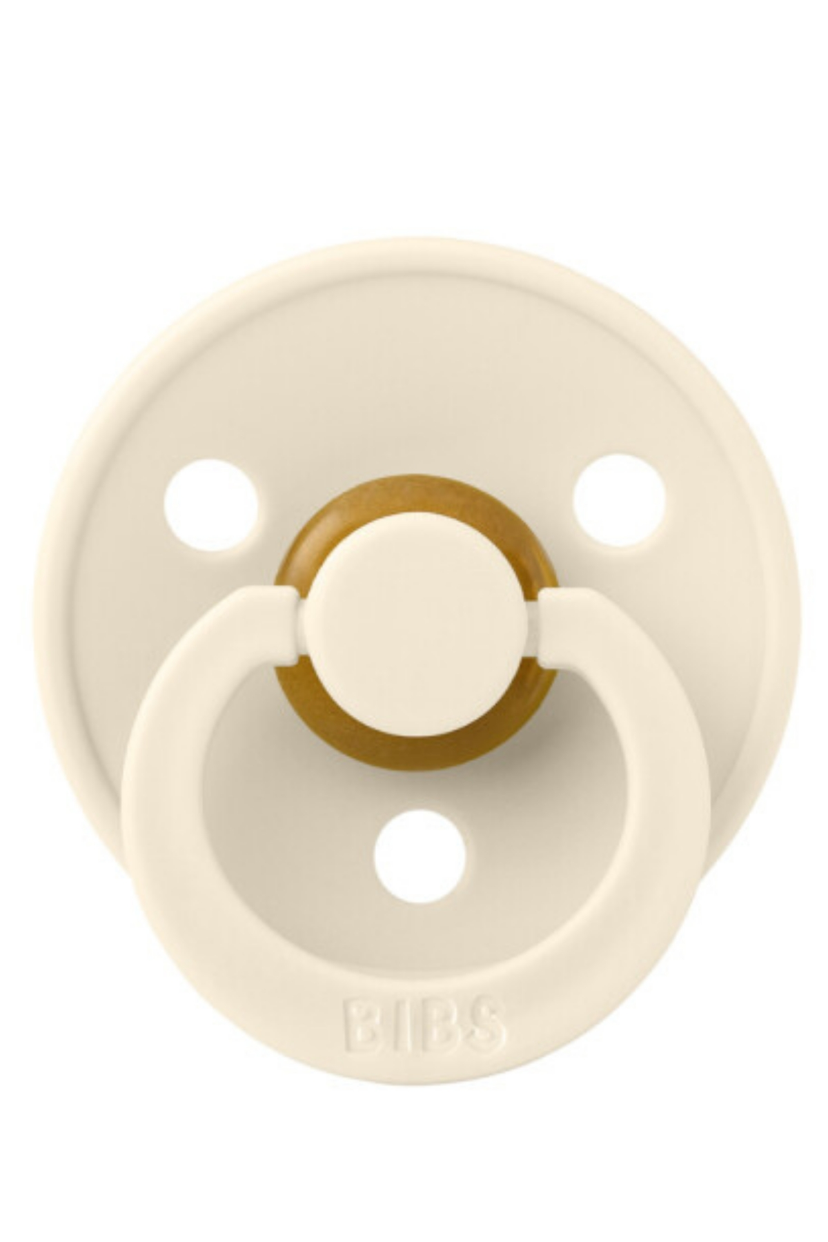 Bibs - Tek Renk / Latex Emzik Ivory
