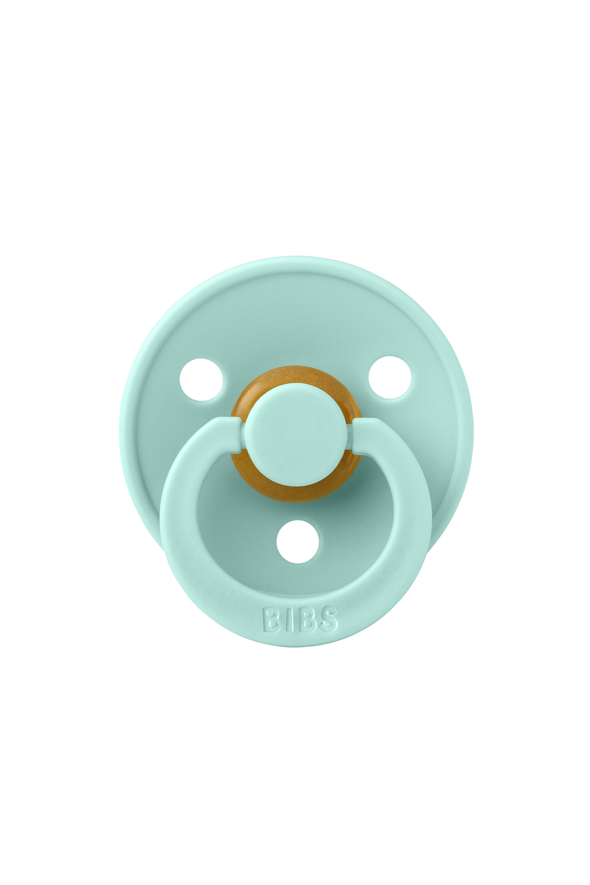 Bibs - Tek Renk / Latex Emzik Mint