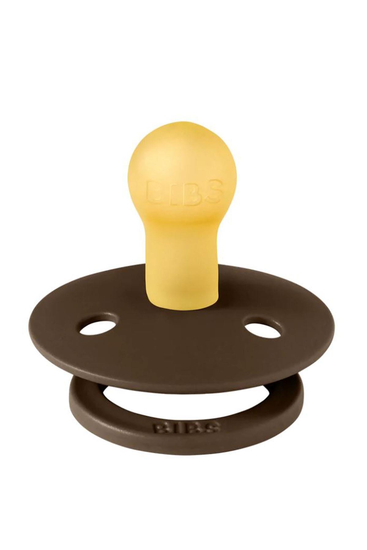 Bibs - Tek Renk / Latex Emzik Mocha