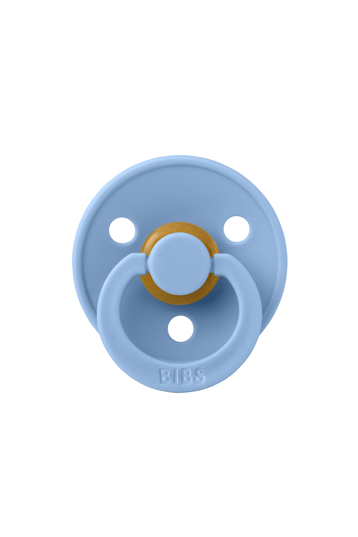Bibs - Tek Renk / Latex Emzik Sky blue