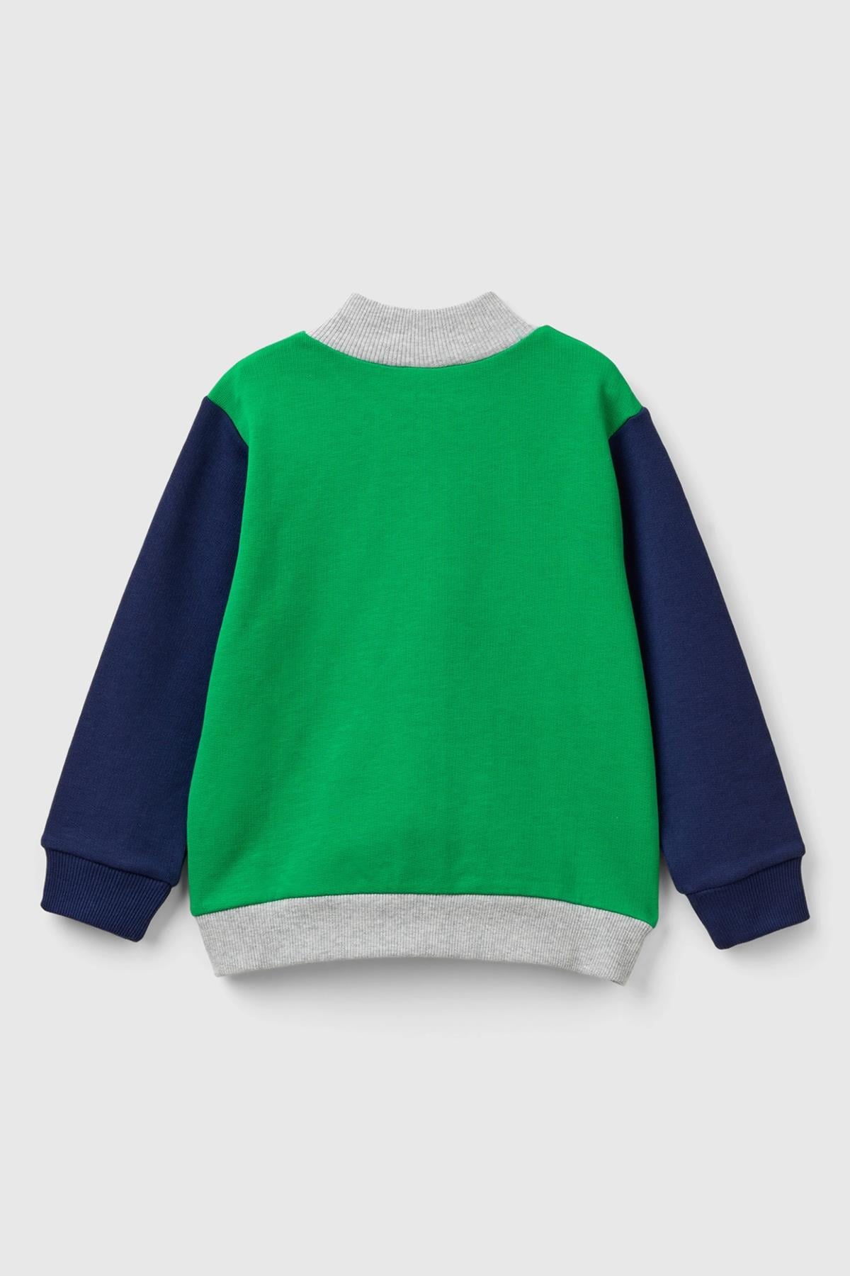 BENETTON-BB SWEATSHIRT YEŞİL