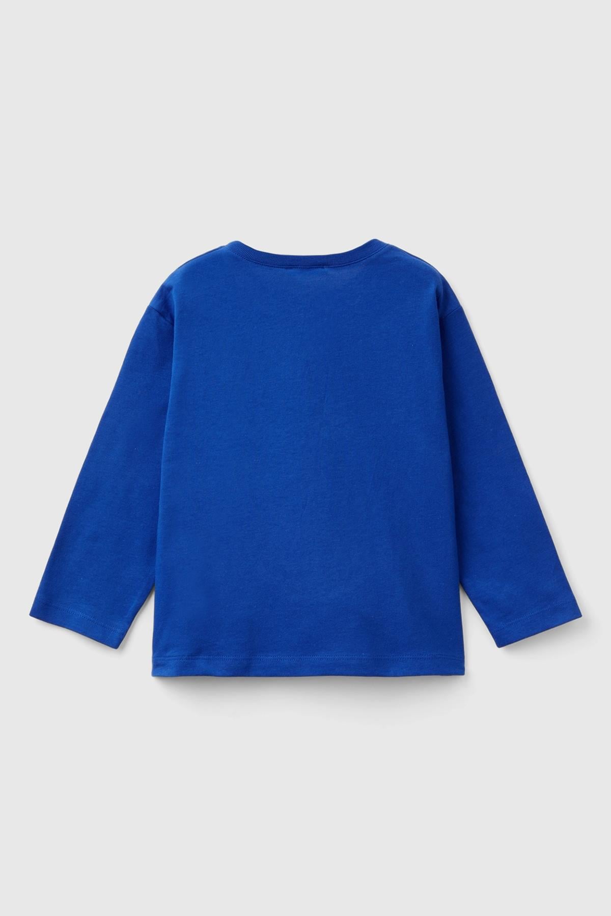 BENETTON-BB UZUN TSHIRT MAVİ