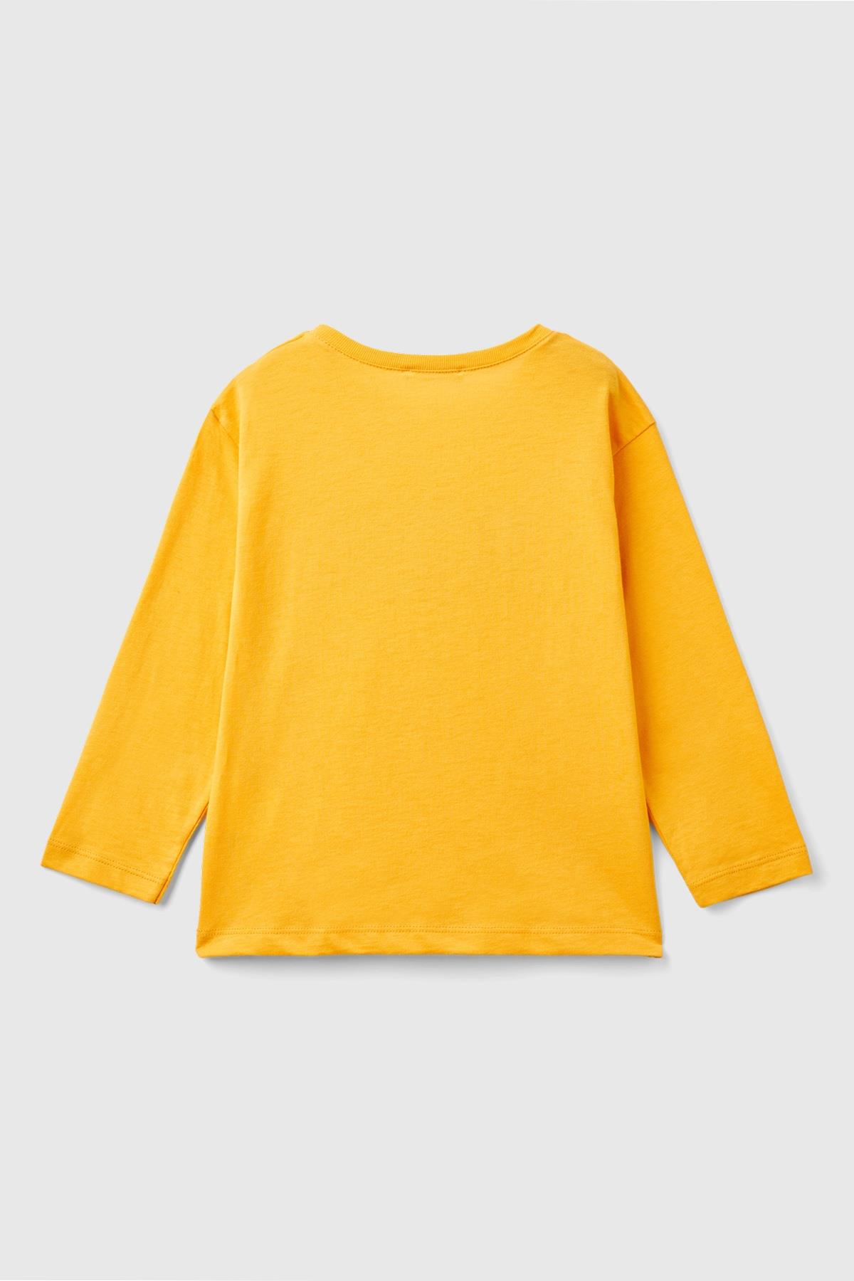 BENETTON-BB UZUN TSHIRT SARI