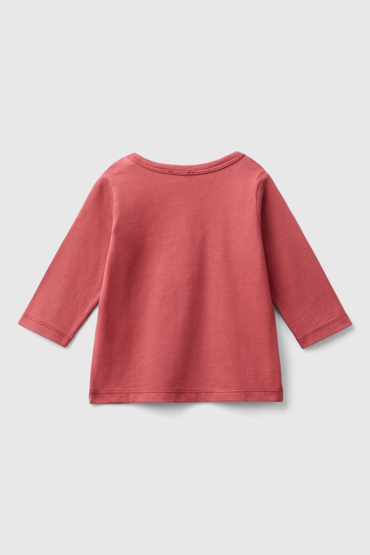BENETTON-NB UZUN TSHİRT KIRMIZI