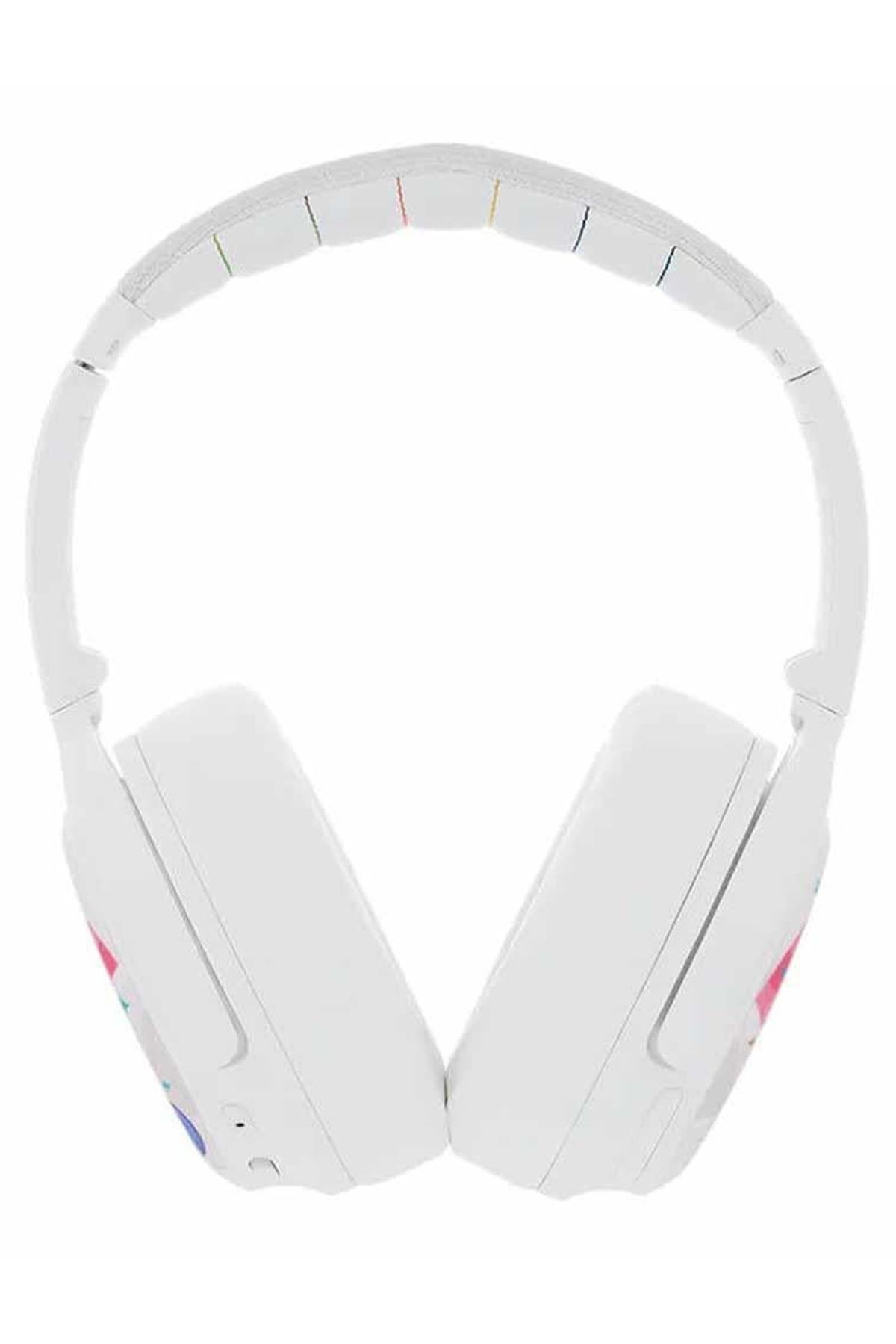 Buddyphones Cosmos Plus - Çocuklar İçin Kulak Üstü Kulaklık -Bluetooth - Beyaz Çok Renkli