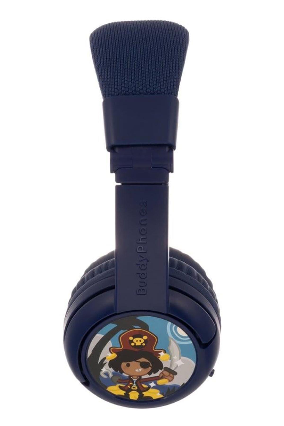 BuddyPhones Play Plus - Çocuklar İçin Kulak Üstü Kulaklık - Bluetooth - Lacivert Çok Renkli