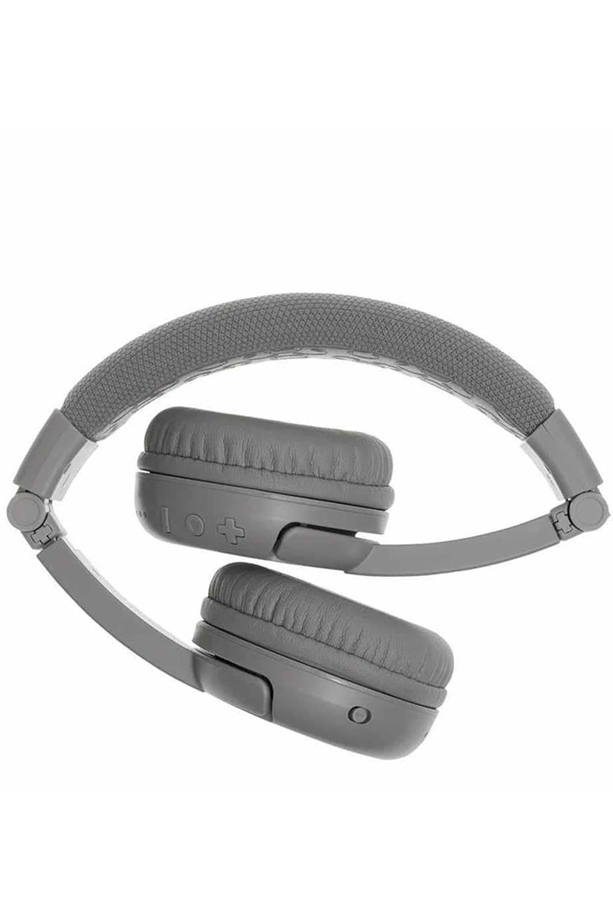 BuddyPhones Play Plus - Çocuklar İçin Kulak Üstü Kulaklık - Bluetooth - Gri Çok Renkli