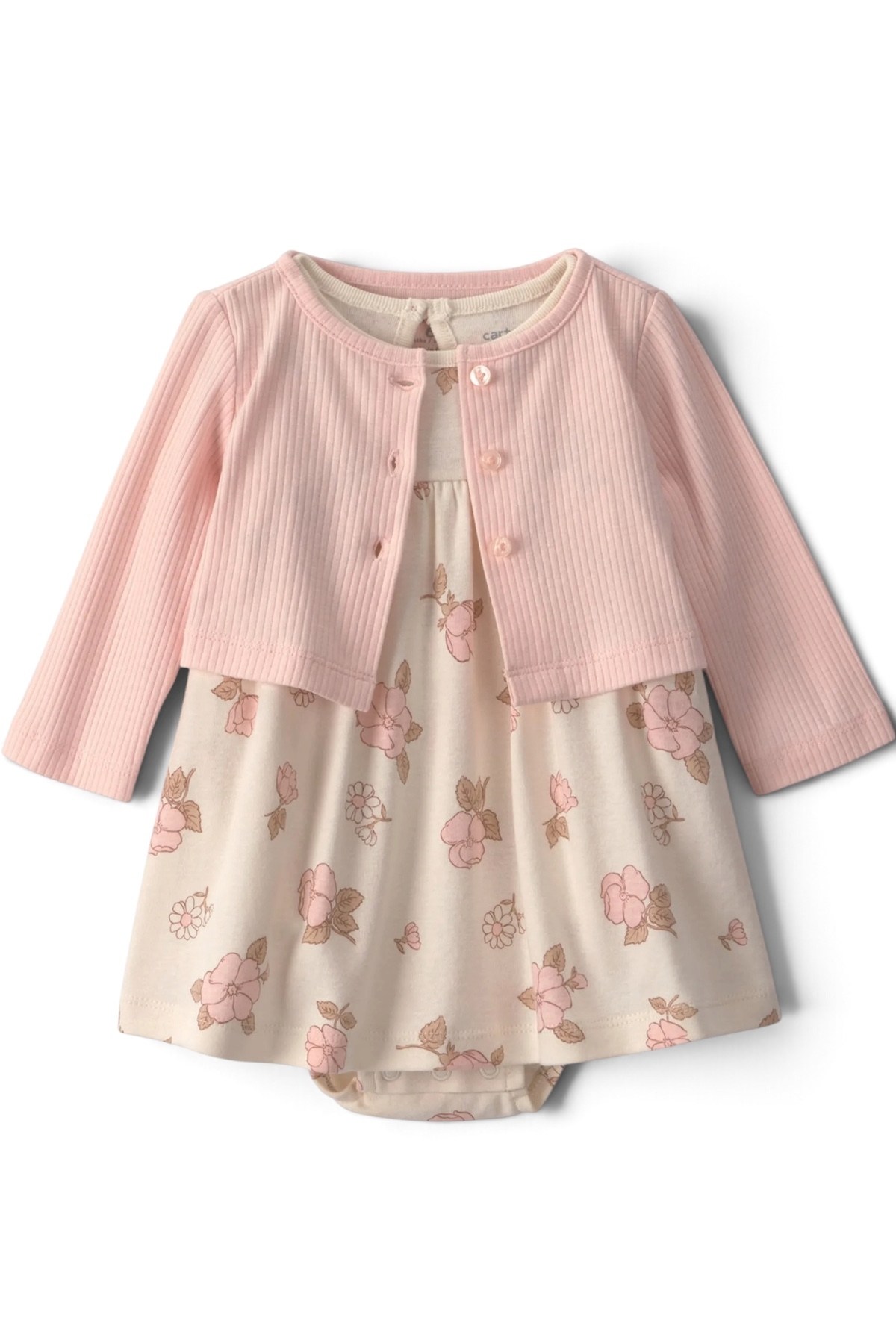 Carters  Layette Kız Bebek Elbise Set Pembe