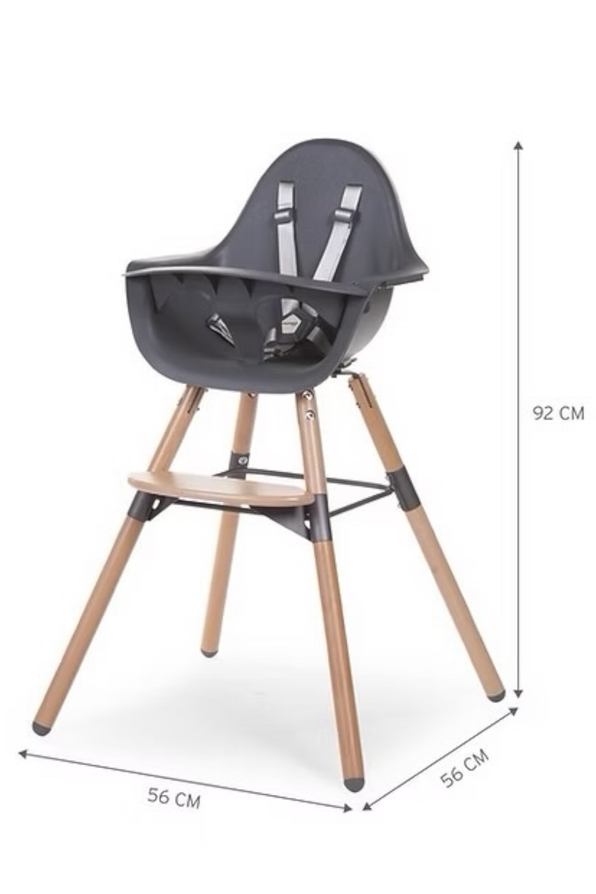 Child Home / EVOLU 2 MAMA SANDALYESİ,  NATUREL TEPSİ Antrasit