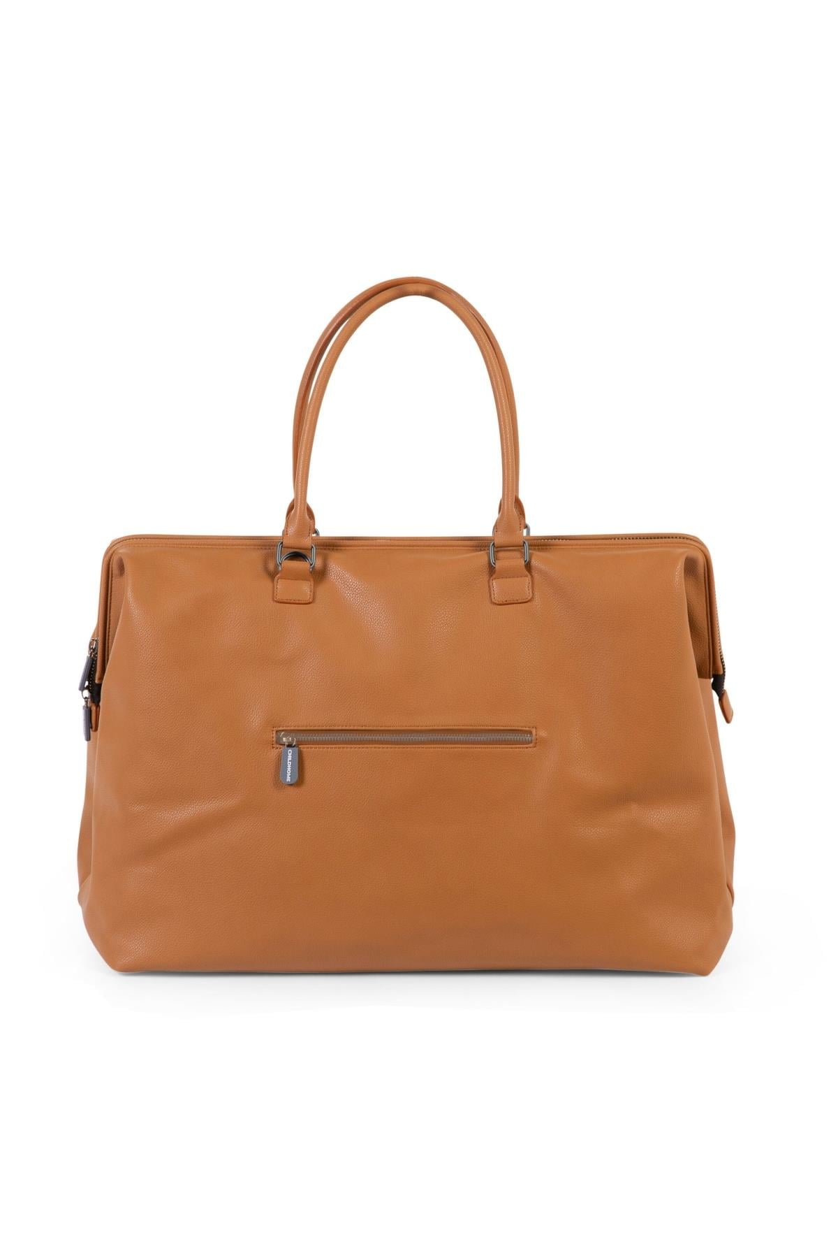 Child Home / Mommy Bag, Anne Bebek Bakım Çantası Deri Kahve