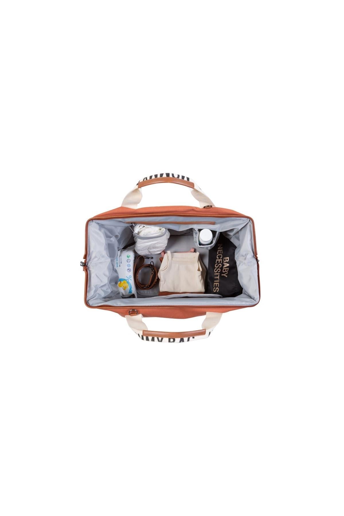 Child Home / Mommy Bag Çanta, Signature Kanvas Kiremit