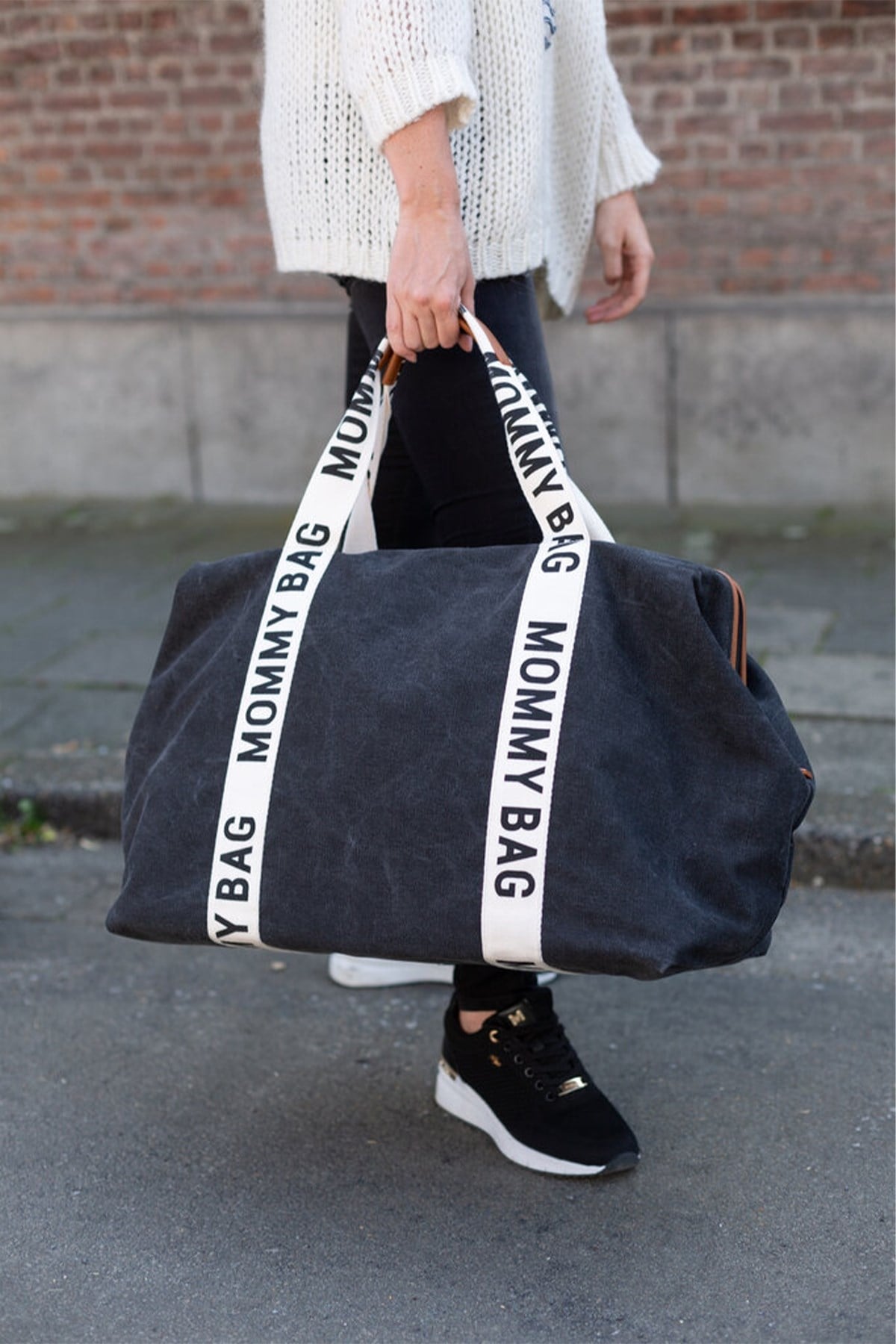 Child Home / Mommy Bag Çanta, Signature Kanvas Siyah