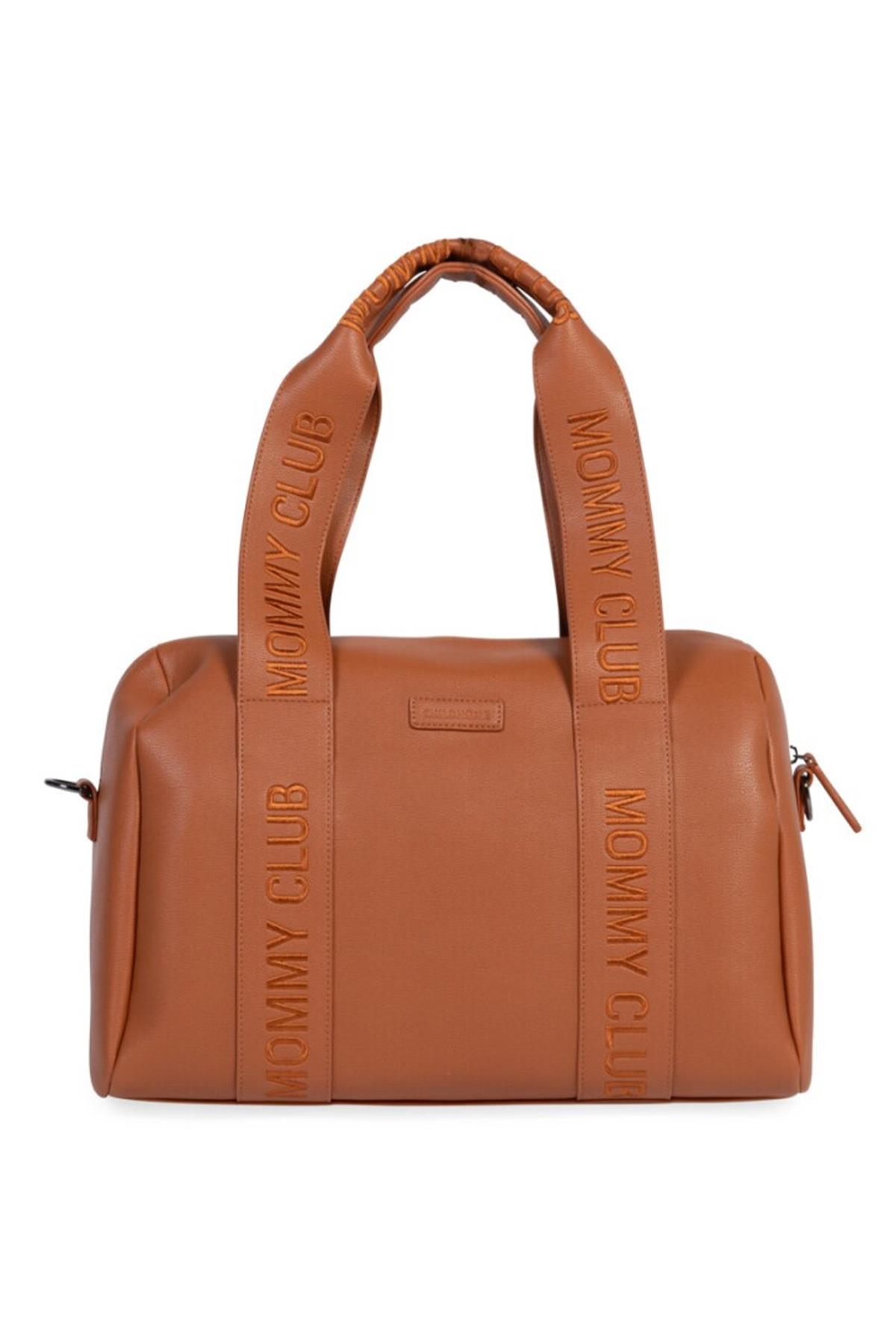 Childhome  / Mommy  Club Bag, Vegan Deri kahve Taba