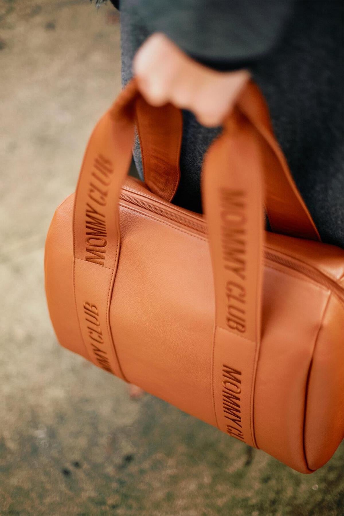 Childhome  / Mommy  Club Bag, Vegan Deri kahve Taba