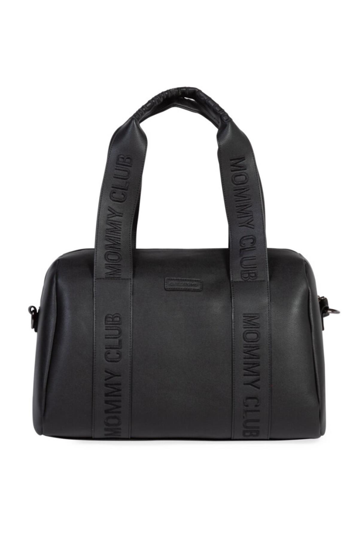Childhome  / Mommy  Club Bag, Vegan Deri Siyah Siyah
