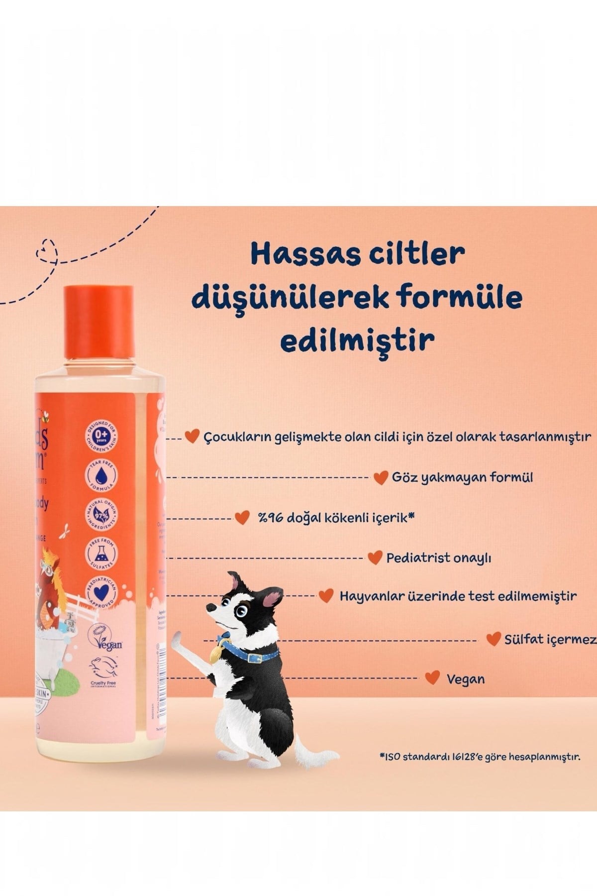 Childs Farm Organik Tatlı Portakal Özlü Çocuk Saç ve Vücut Şampuan Renksiz