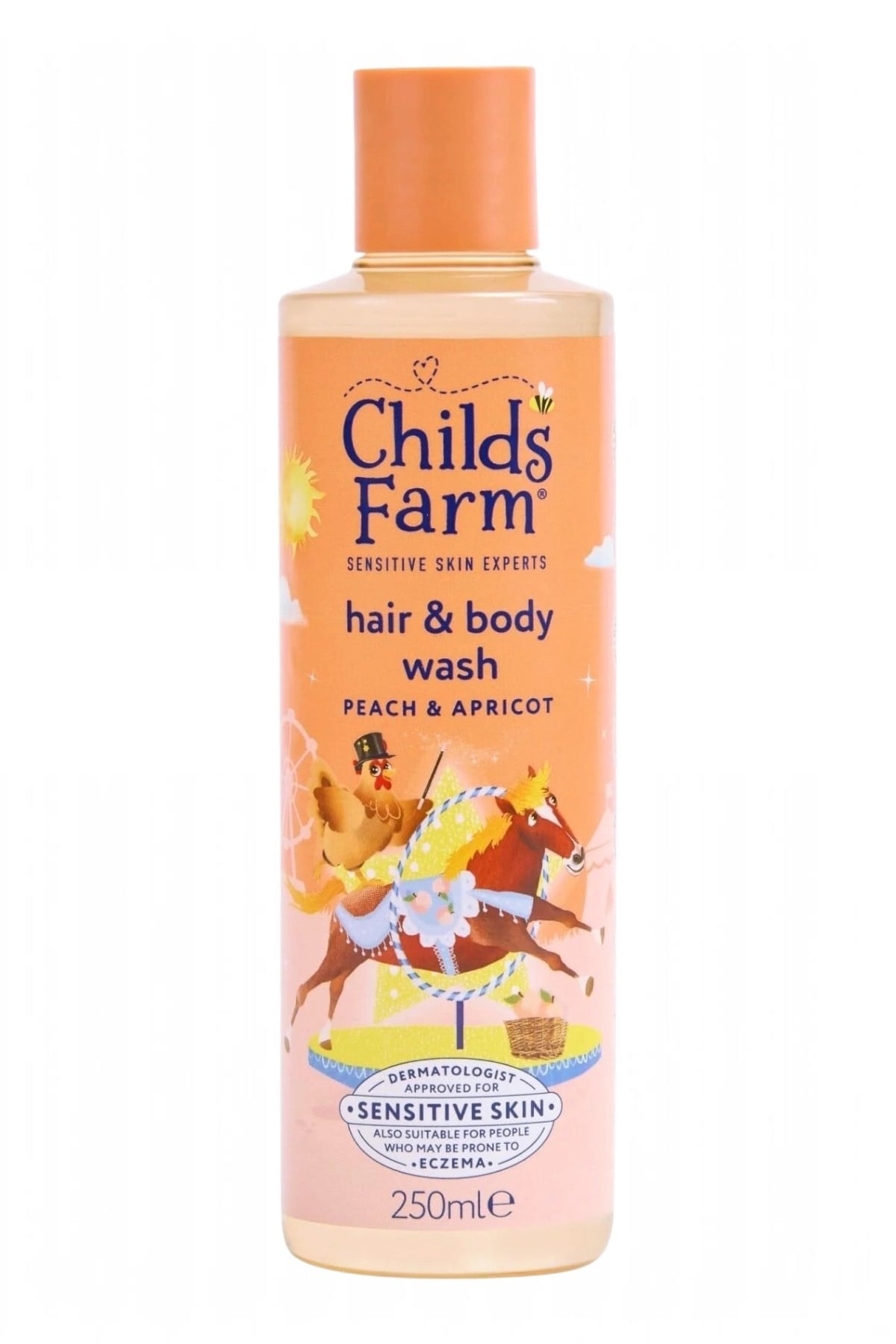 Childs Farm Şeftali ve Kayısı Özlü Çocuk Saç ve Vücut Şampuanı Renksiz