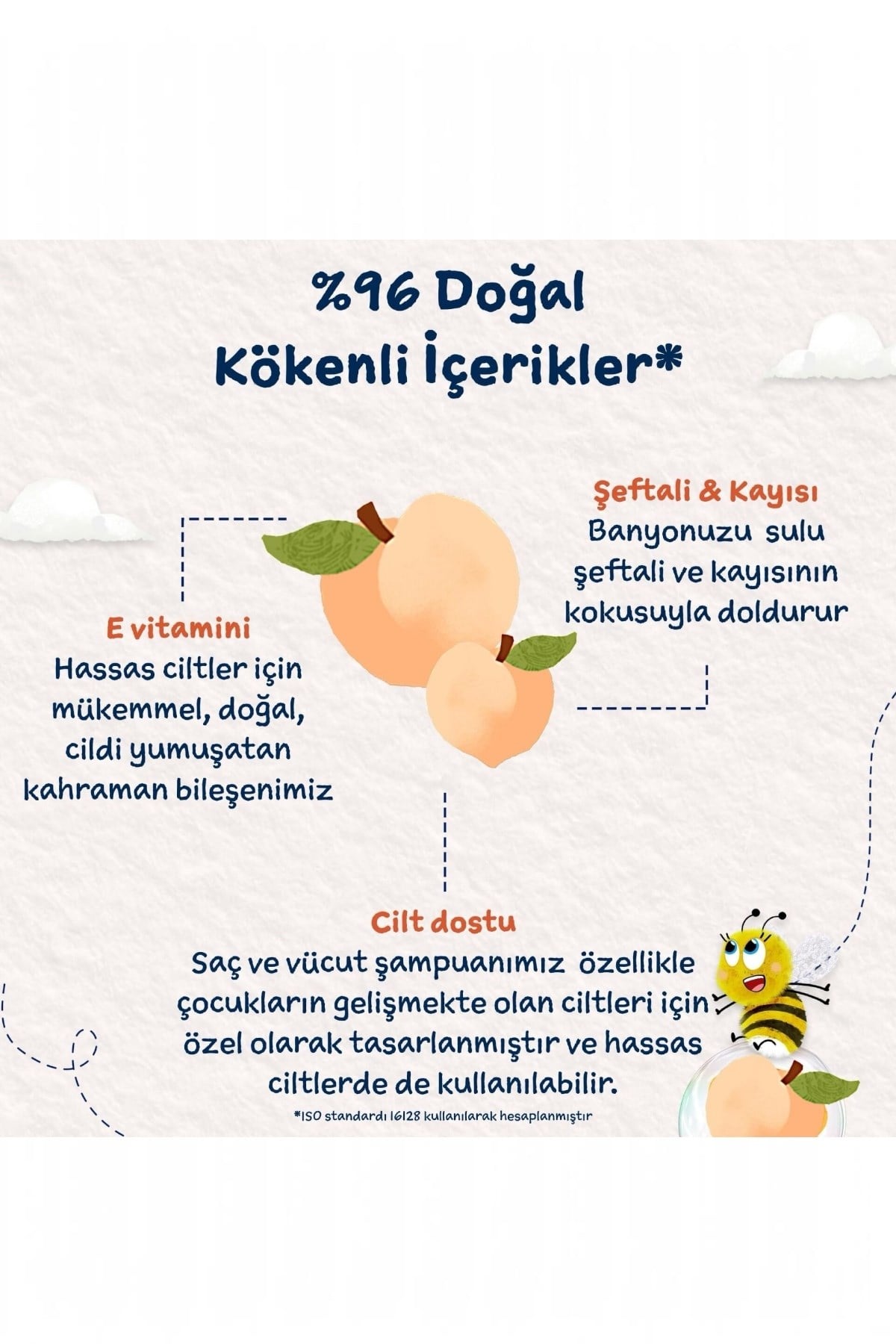Childs Farm Şeftali ve Kayısı Özlü Çocuk Saç ve Vücut Şampuanı Renksiz