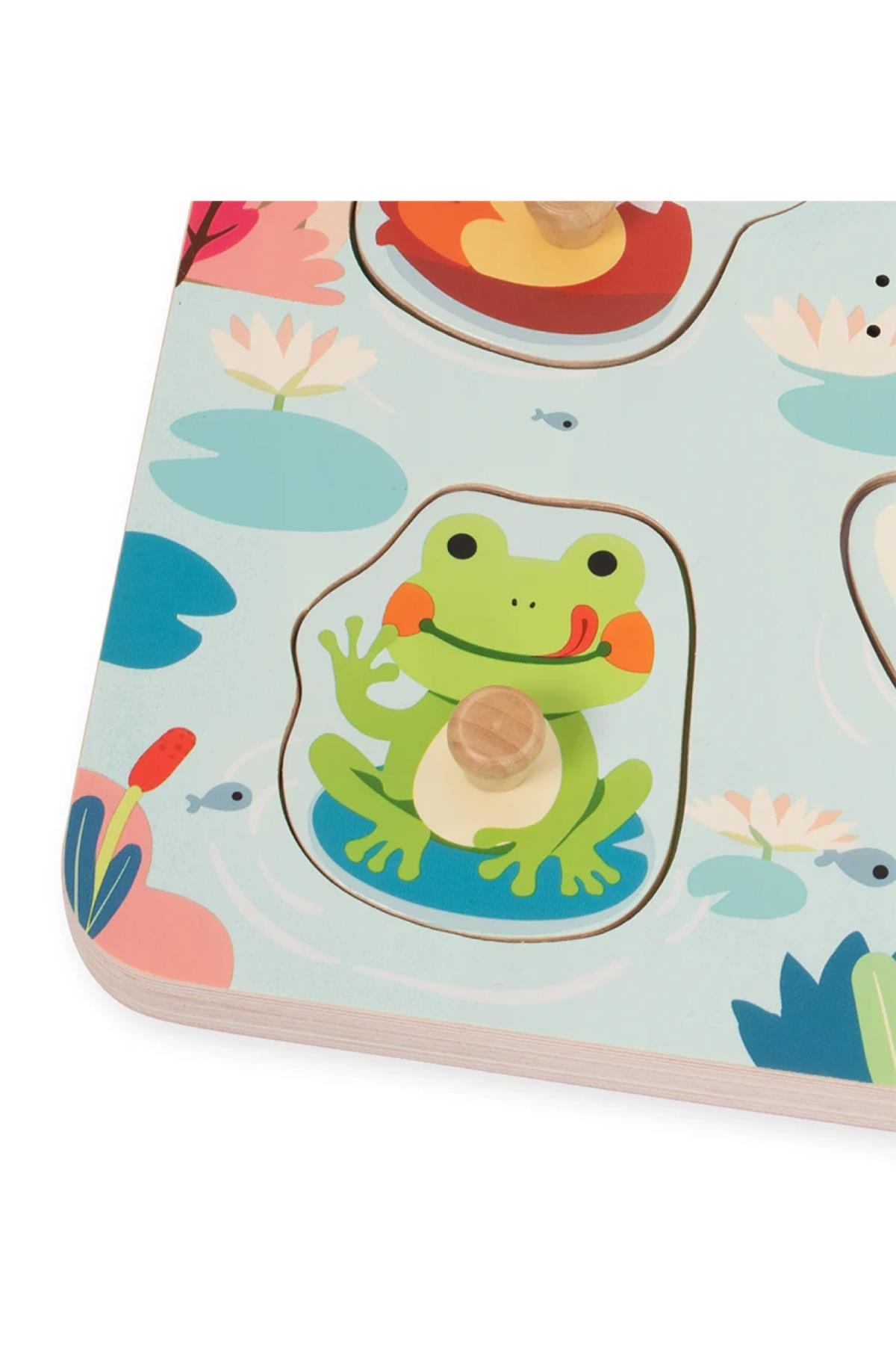 Classic World / Ahşap Sesli Puzzle - Göl Çok Renkli