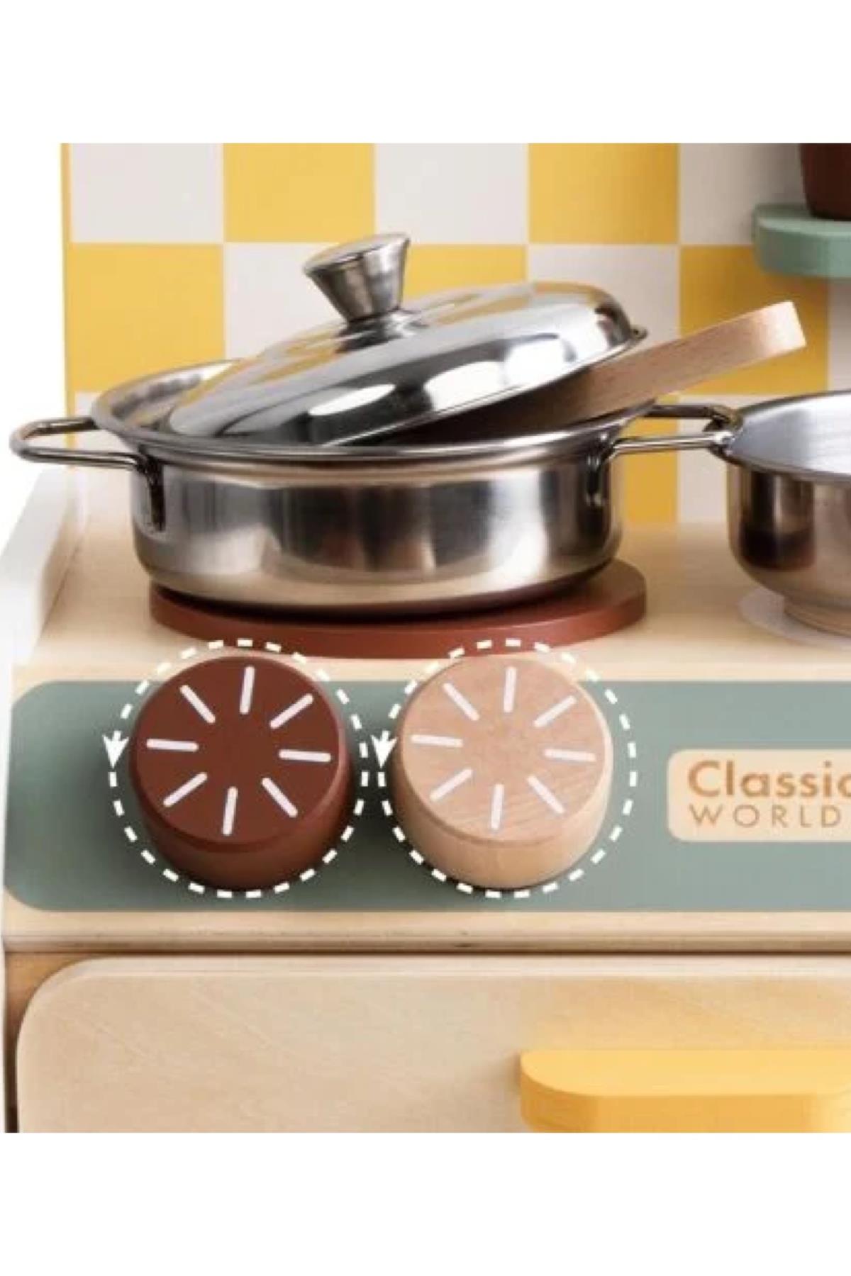 Classic World Mini Ahşap Mutfak Çok Renkli