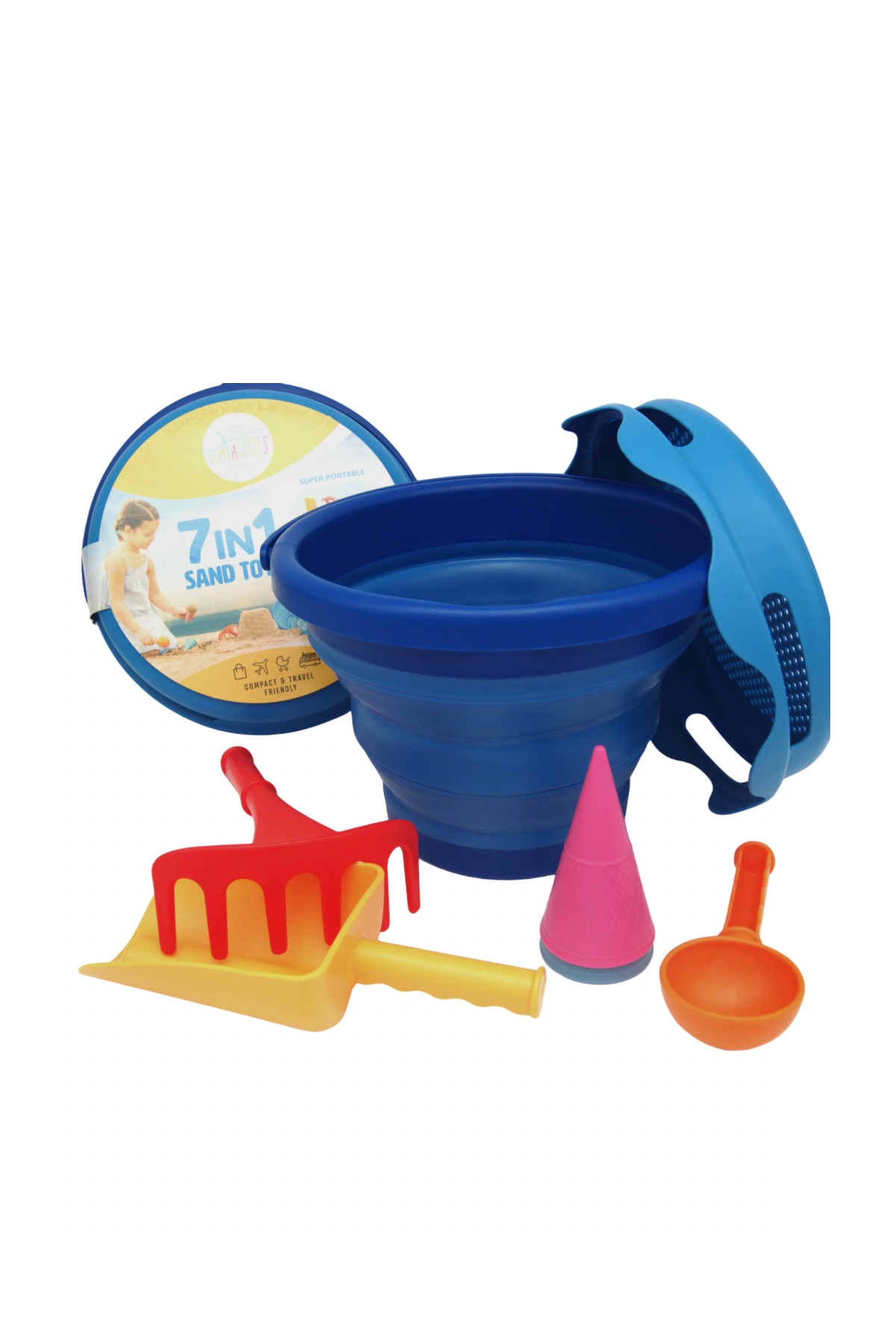 Compactoys / 7 in 1 Play kovası Mavi