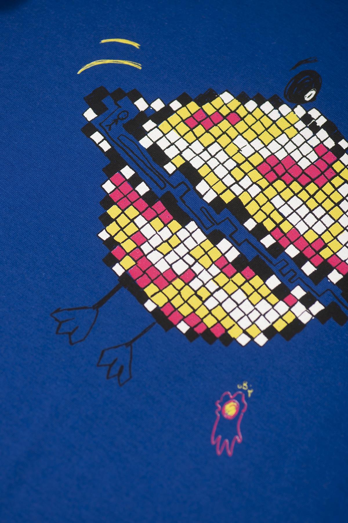 Beetlebeez / DANCING PLANET T-SHIRT - BLUE Mavi