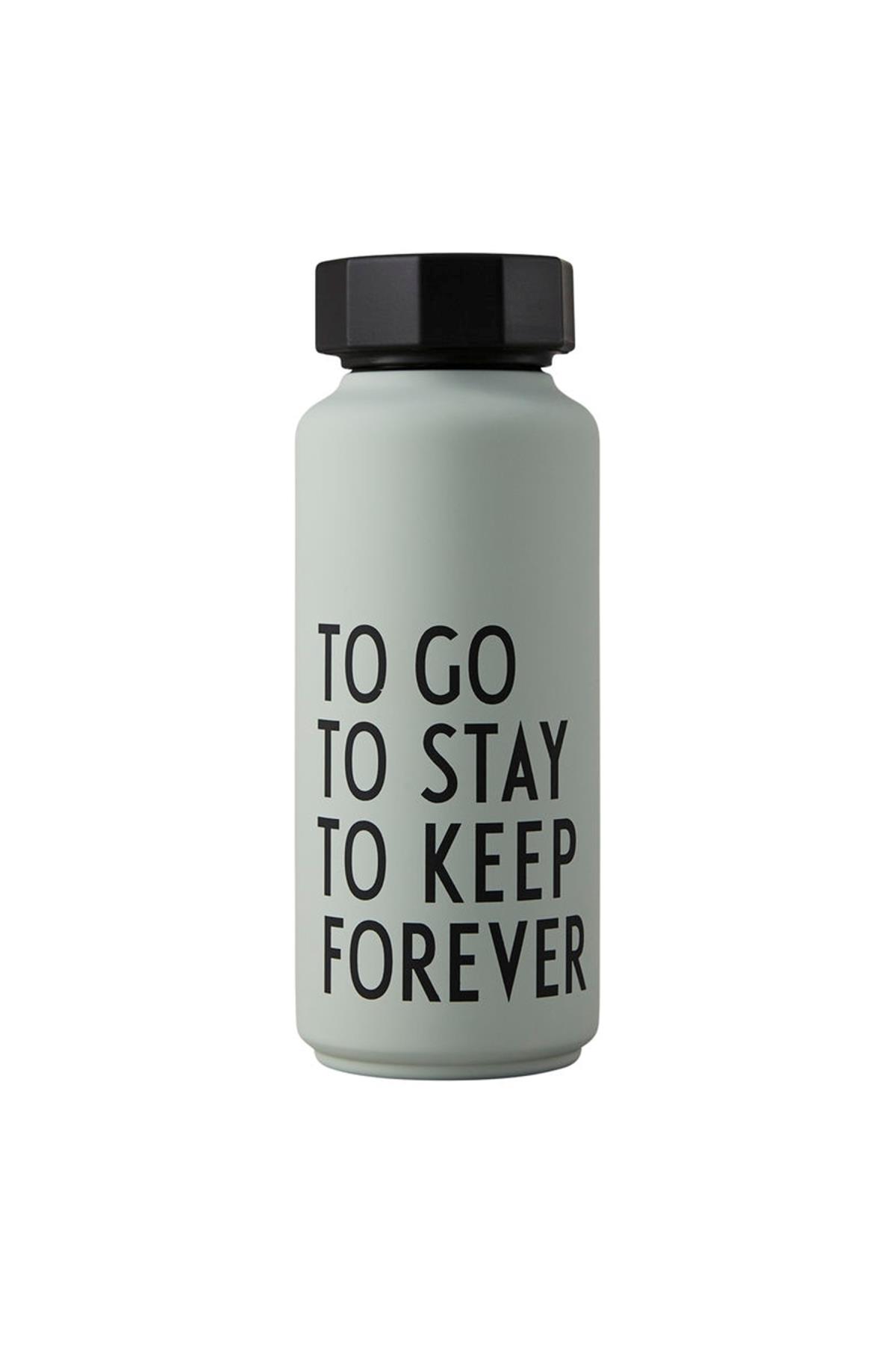 DESIGN LETTERS/ÇELİK TERMOS ŞİŞE 500 ml GREY