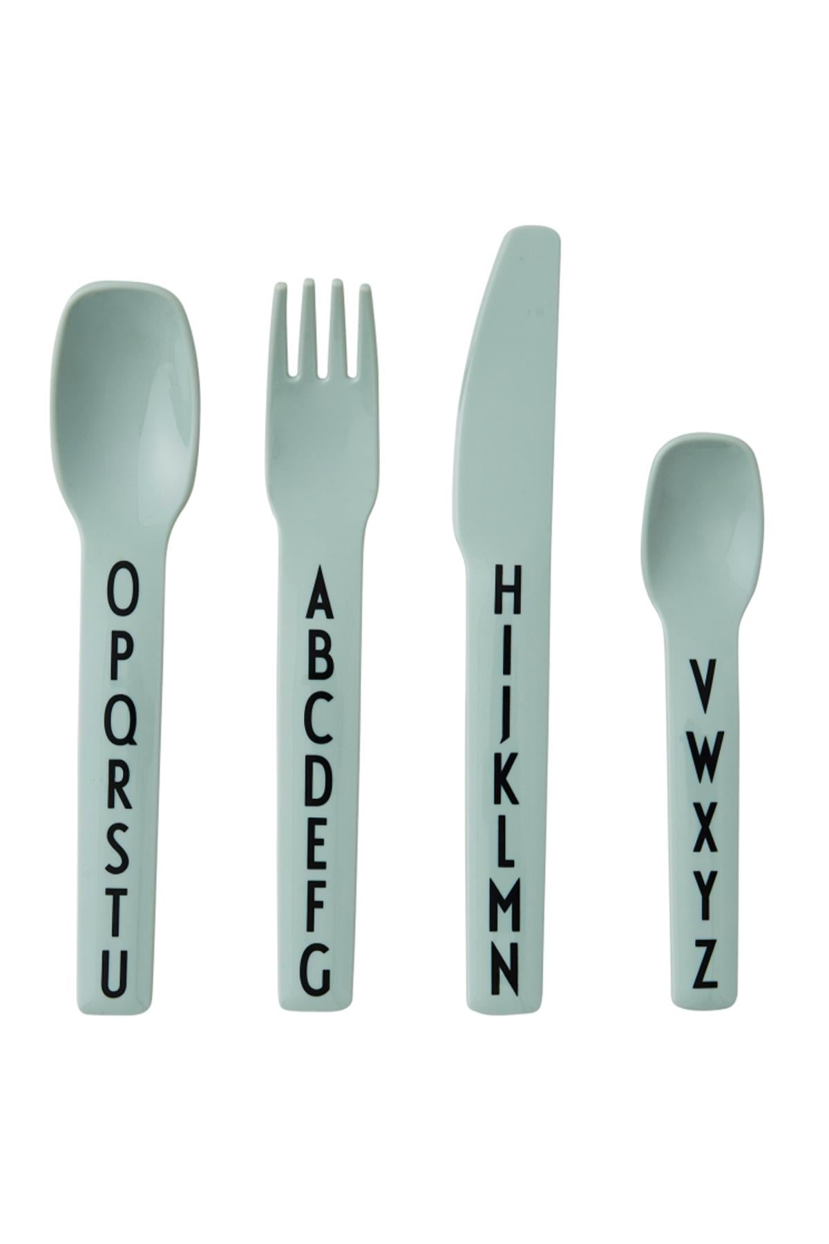 DESIGN LETTERS/TRİTAN ÇATAL BIÇAK KAŞIK SETİ GREEN
