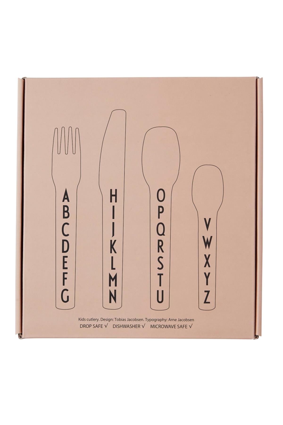 DESIGN LETTERS/TRİTAN ÇATAL BIÇAK KAŞIK SETİ Nude