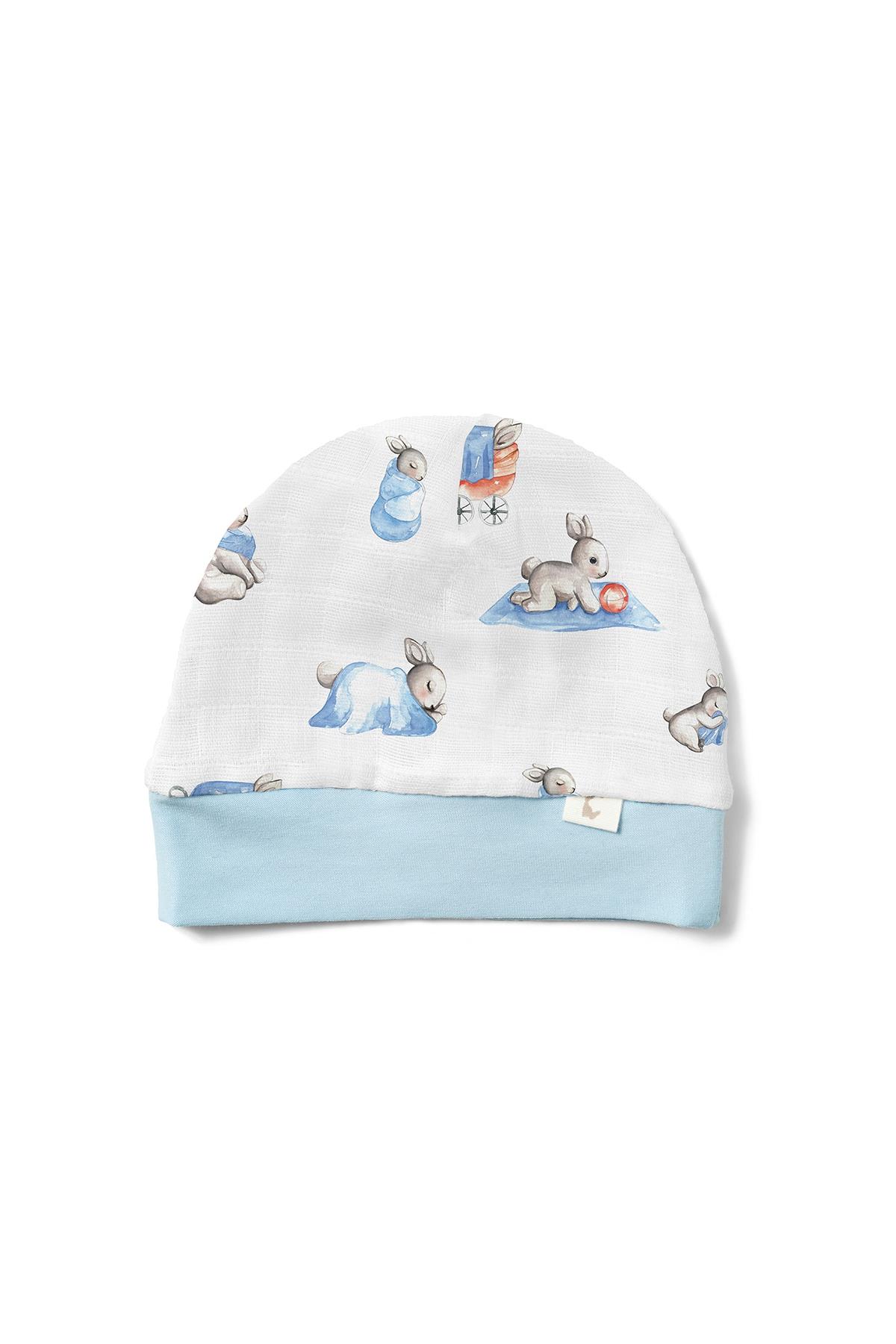 Deux Lapins /  Bébé Lapin Müslin Bere std