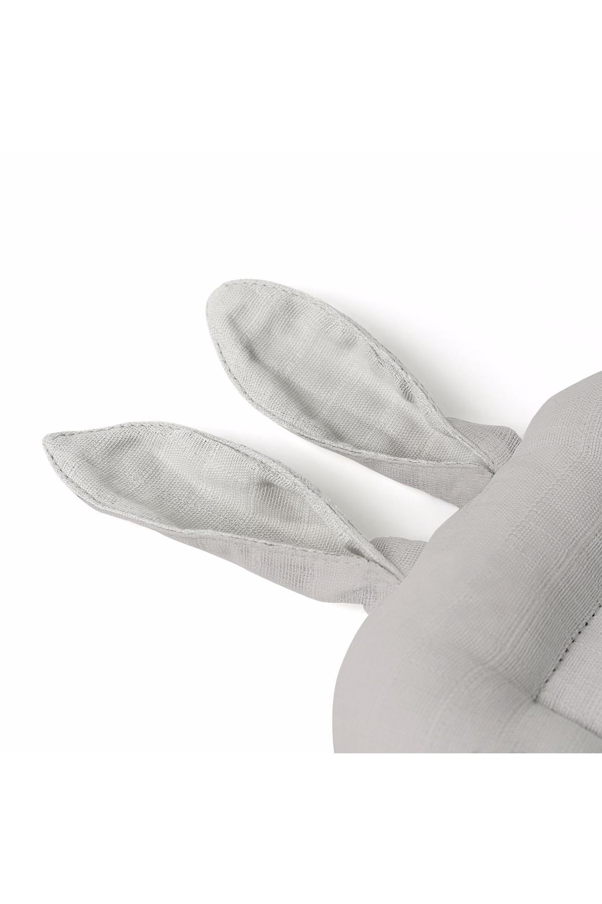 Deux Lapins / Cotton Grey Kol Emzirme Yastığı - Mini std