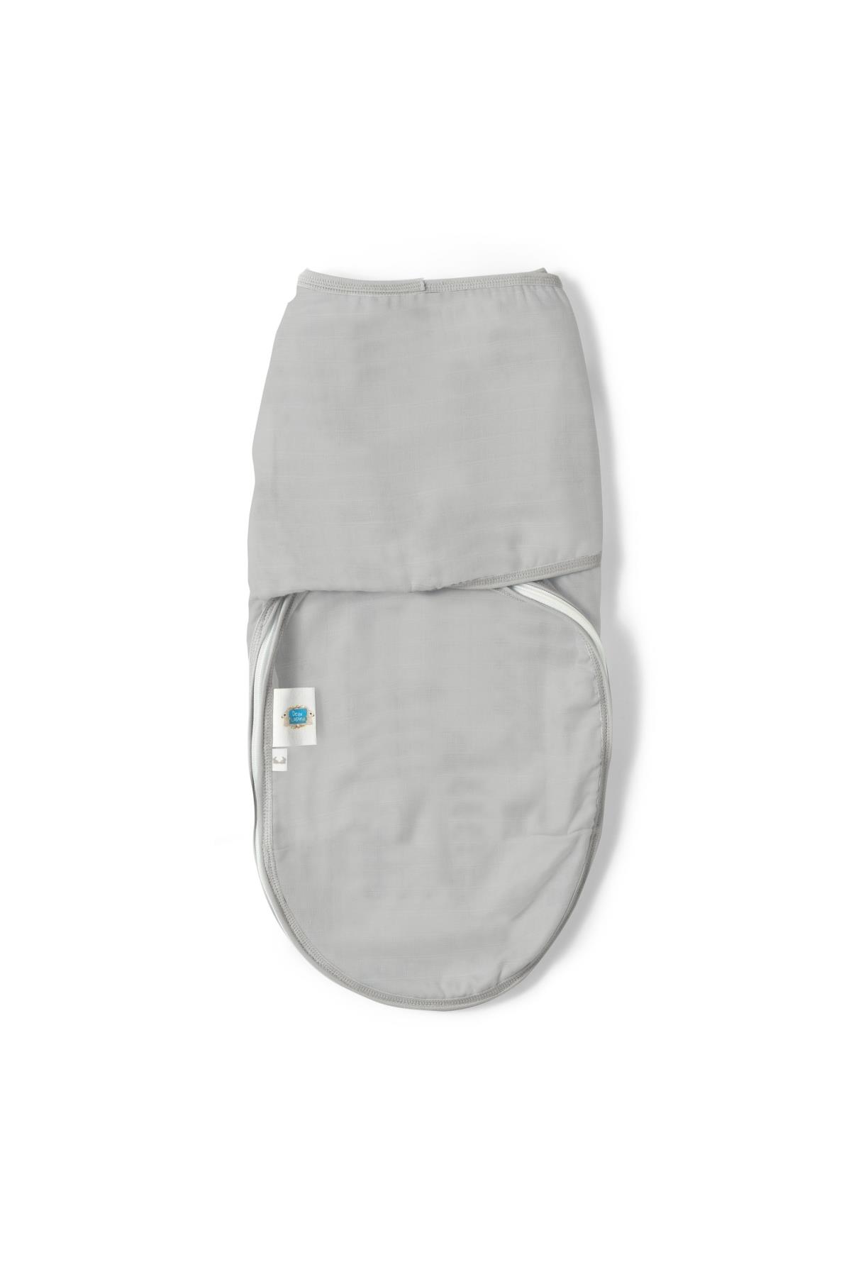Deux Lapins / Cotton Grey Müslin Bebek Hazır Kundak std