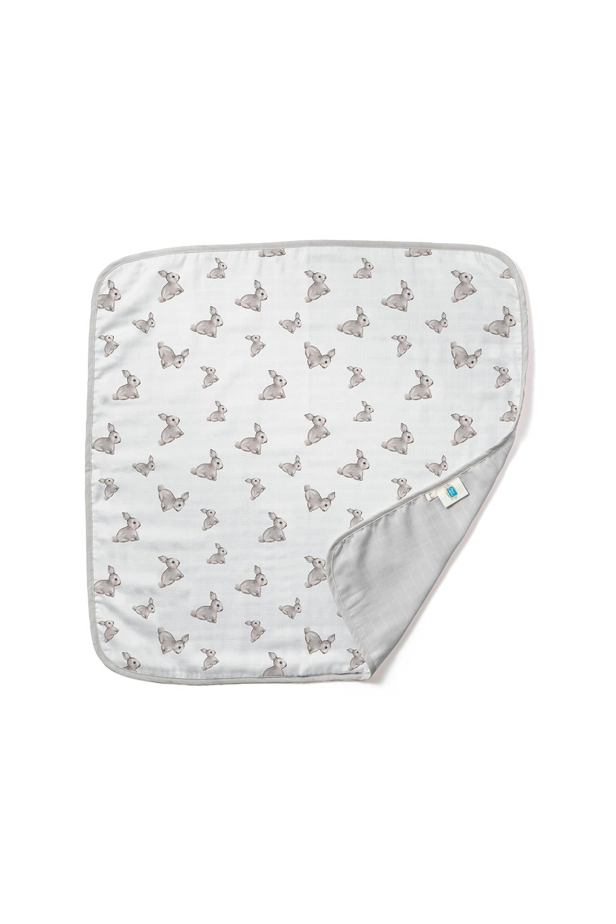 Deux Lapins / Iconique Lapin Çift Kat Müslin Battaniye std