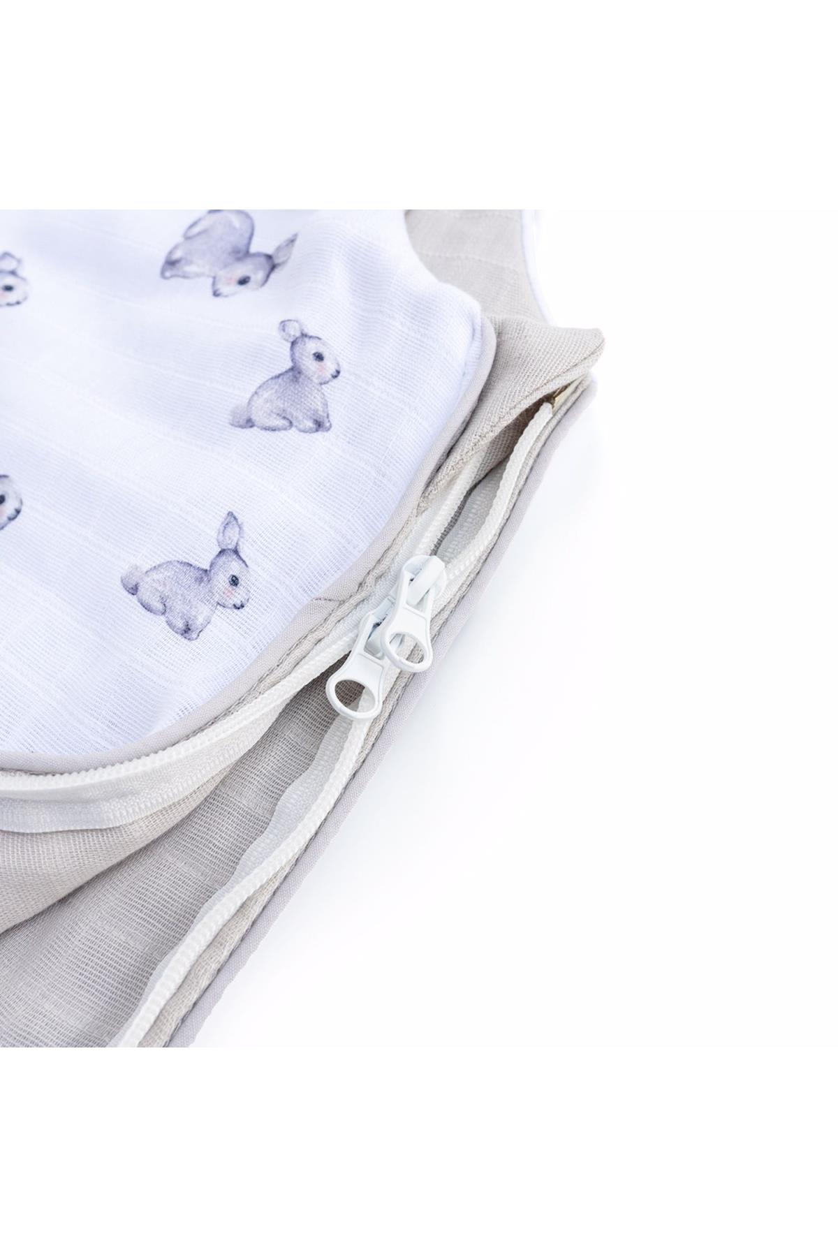 Deux Lapins / Iconique Lapin Kışlık Müslin Bebek Uyku Tulumu 1.85 TOG std