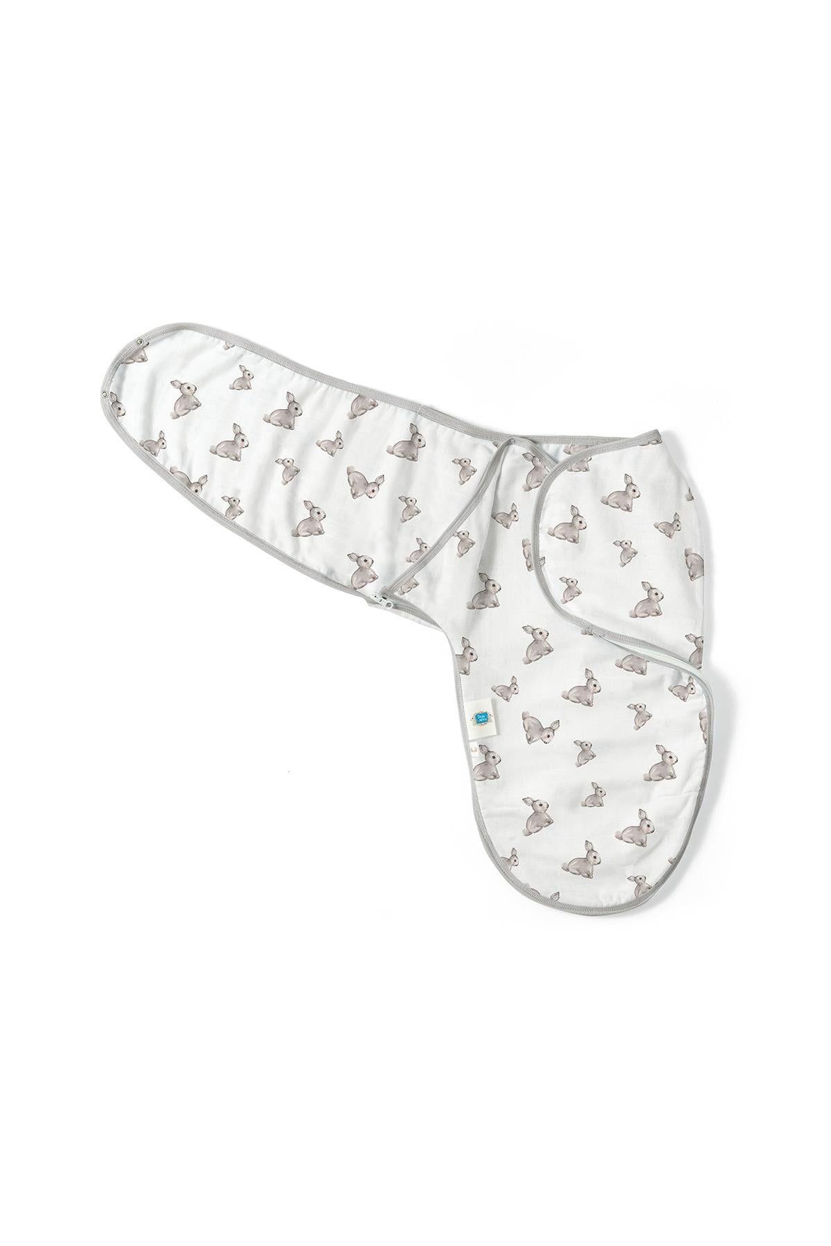 Deux Lapins / Iconique Lapin Müslin Bebek Hazır Kundak std