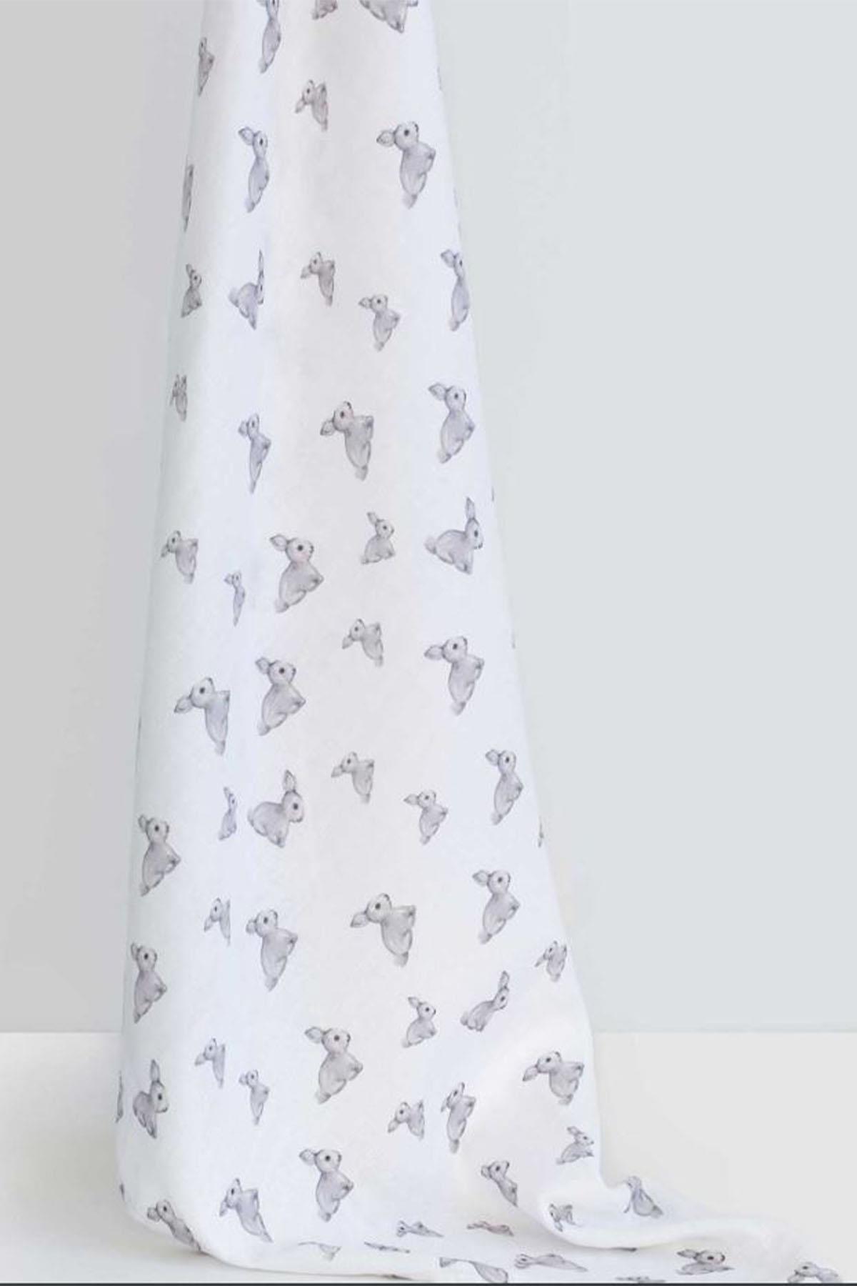 Deux Lapins / Iconique Lapin Müslin Bebek Örtü 120X120 cm std