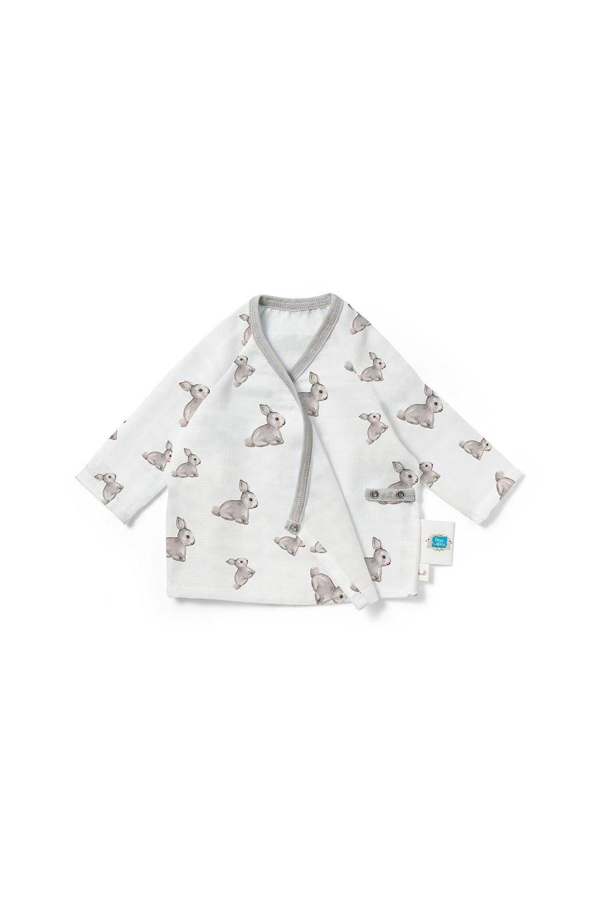 Deux Lapins / Iconique Lapin Müslin Kimono Hırka std