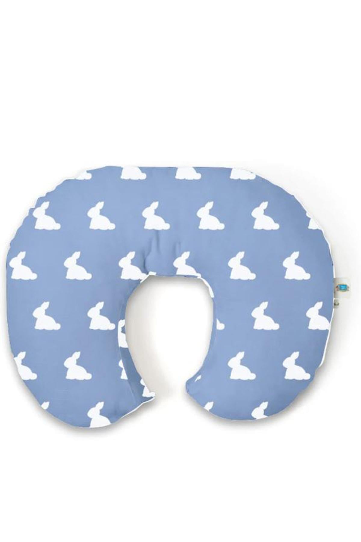 Deux Lapins / Mono Lapin Royal Blue - Müslin Emzirme Destek Yastığı Çok Renkli