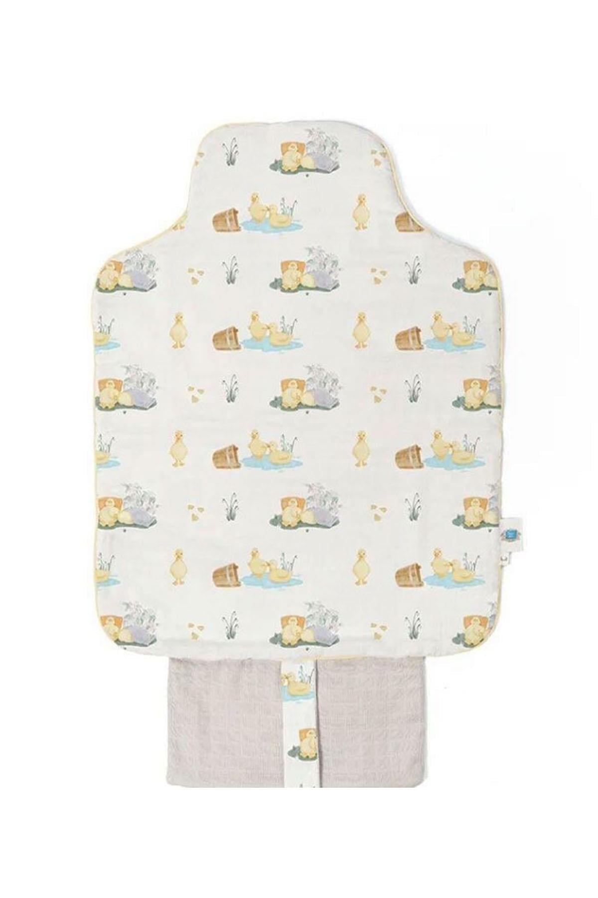 Deux Lapins / Petits Caneton - Müslin Bebek Pratik Alt Açma Matı Çok Renkli